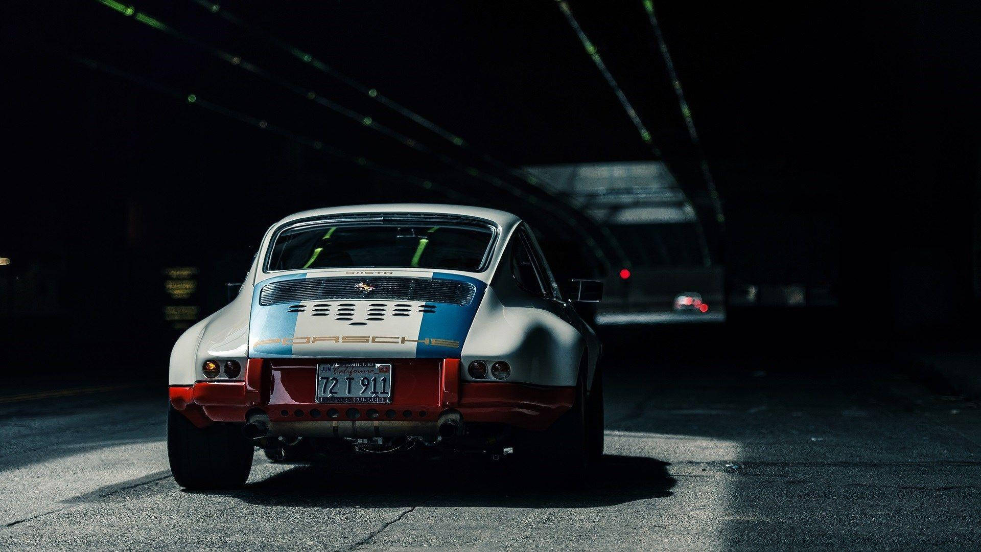 Porsche 911 Back Rear Background