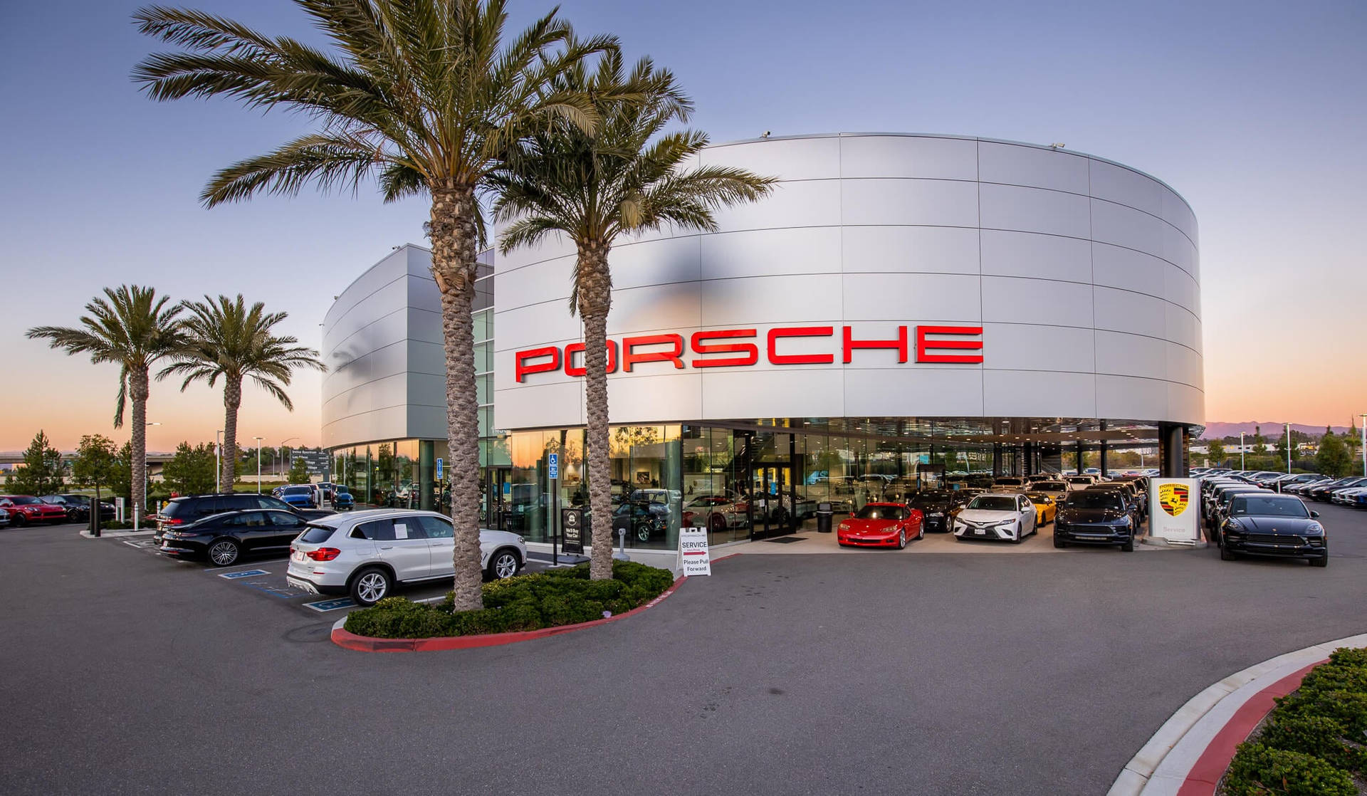 Porsche Car Dealer In Irvine California Background