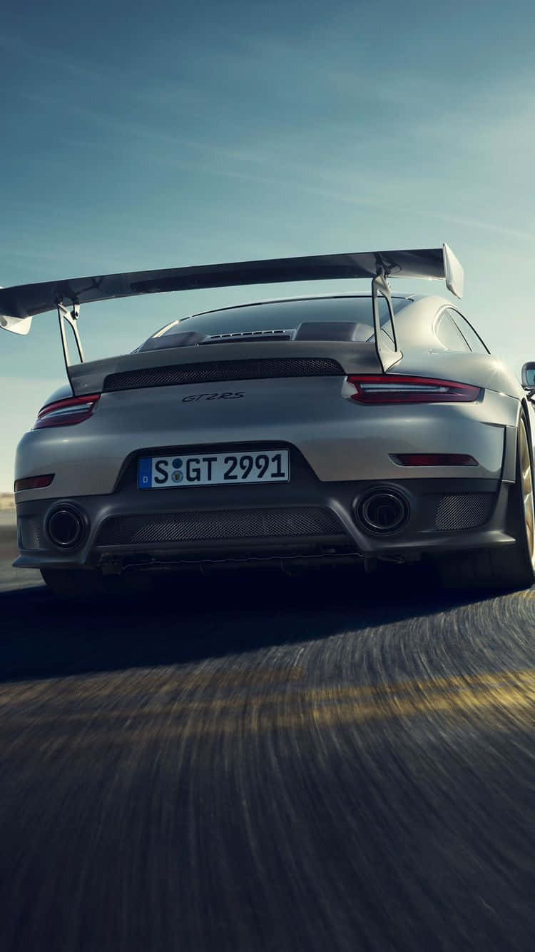 Porsche Iphone Wallpaper With Sleek Sports Car Background