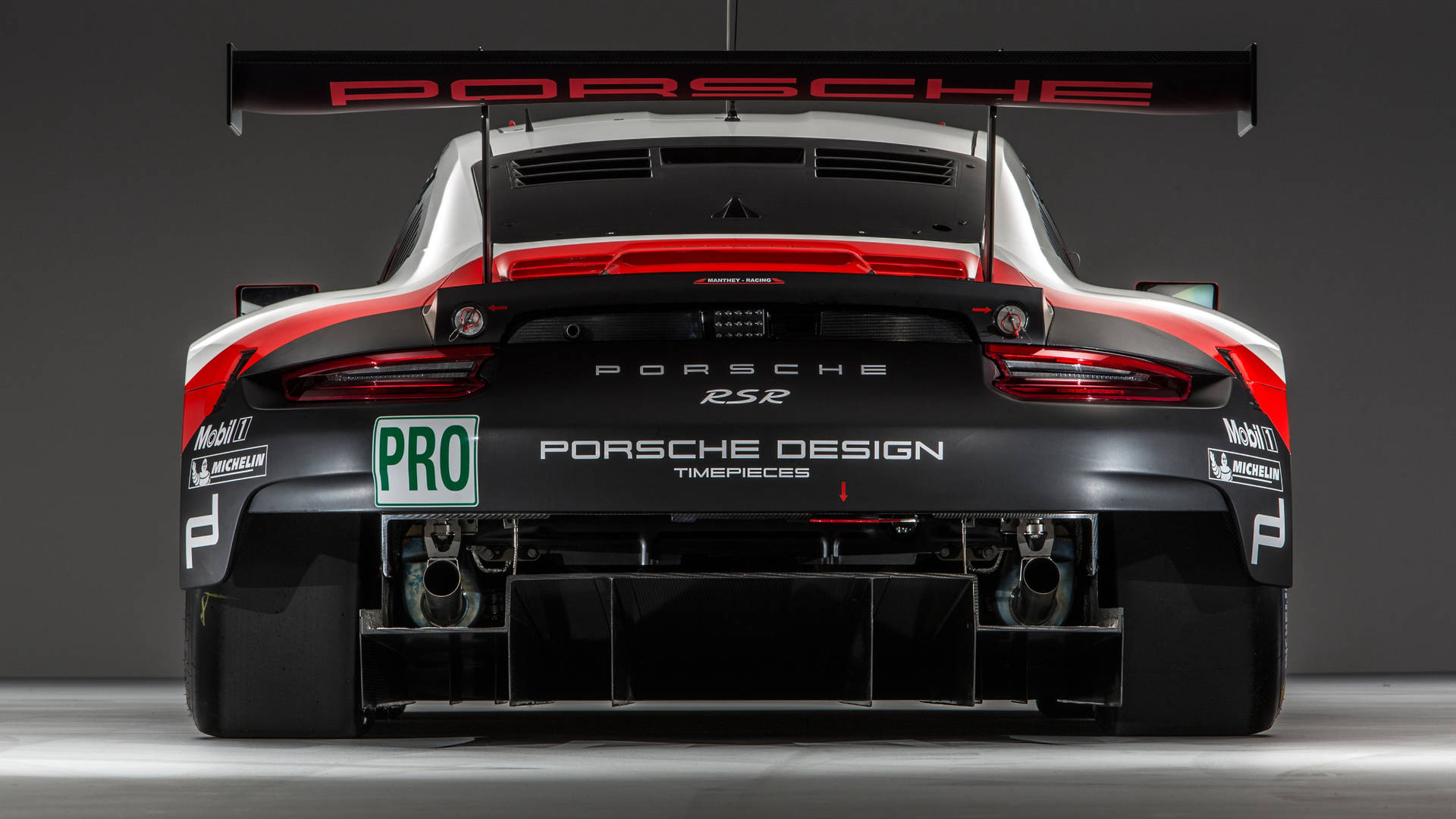 Porsche Racing Car Back View