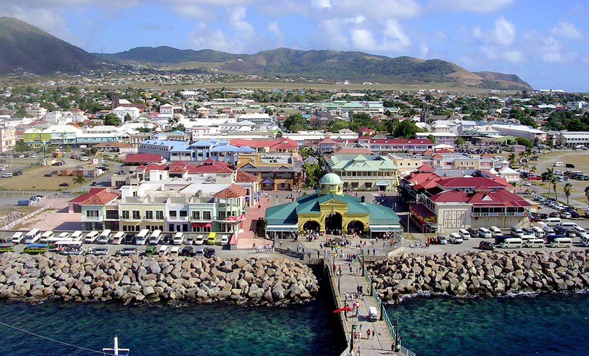 Port Zante St Kitts And Nevis Background