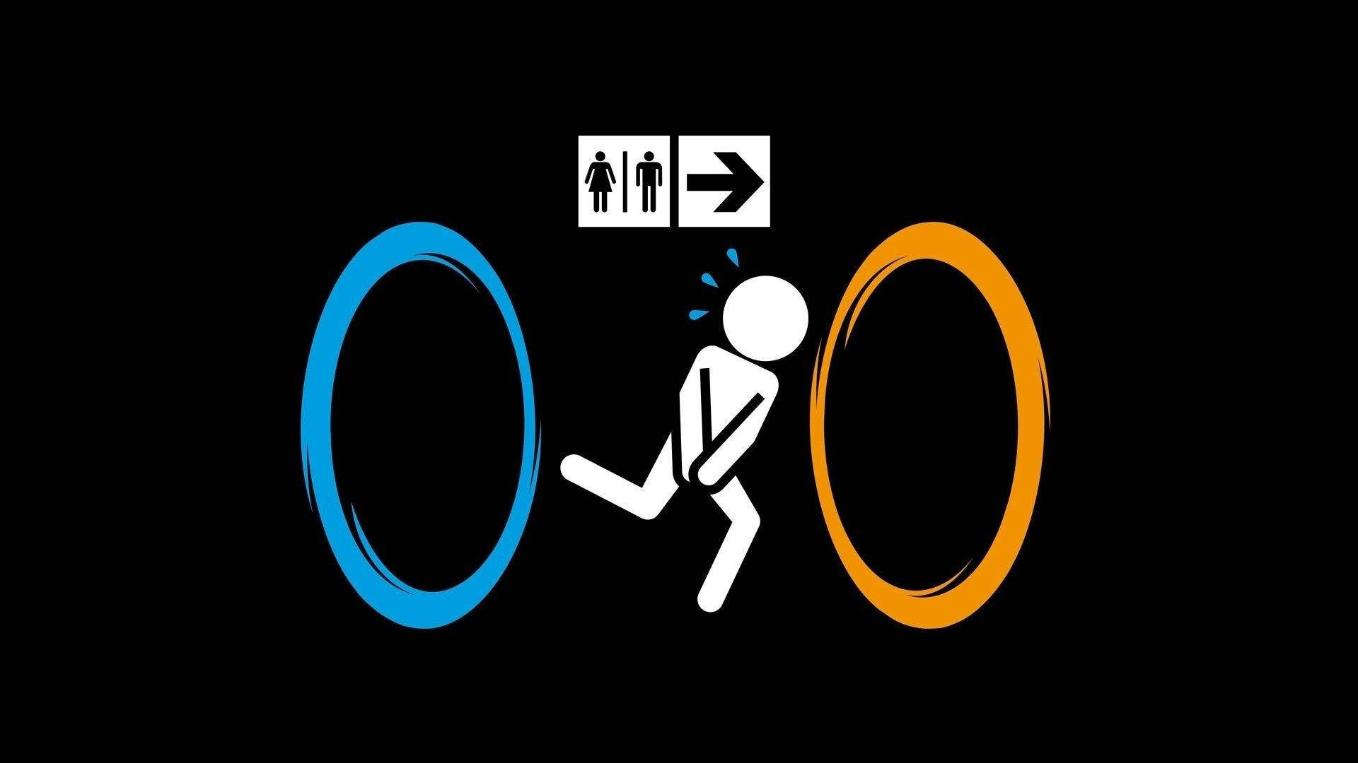 Portal 2 Game Funny Laptop Background