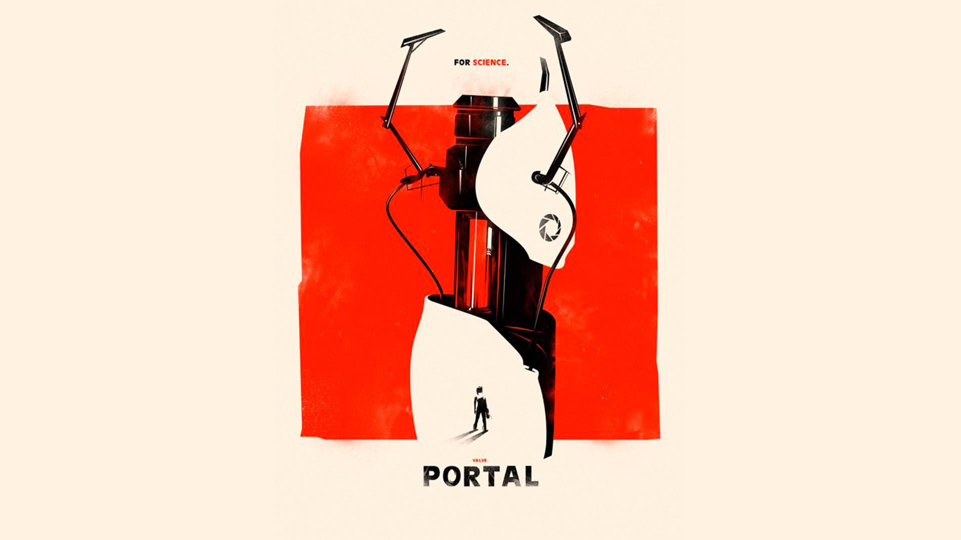 Portal 2 Minimalist Art Background