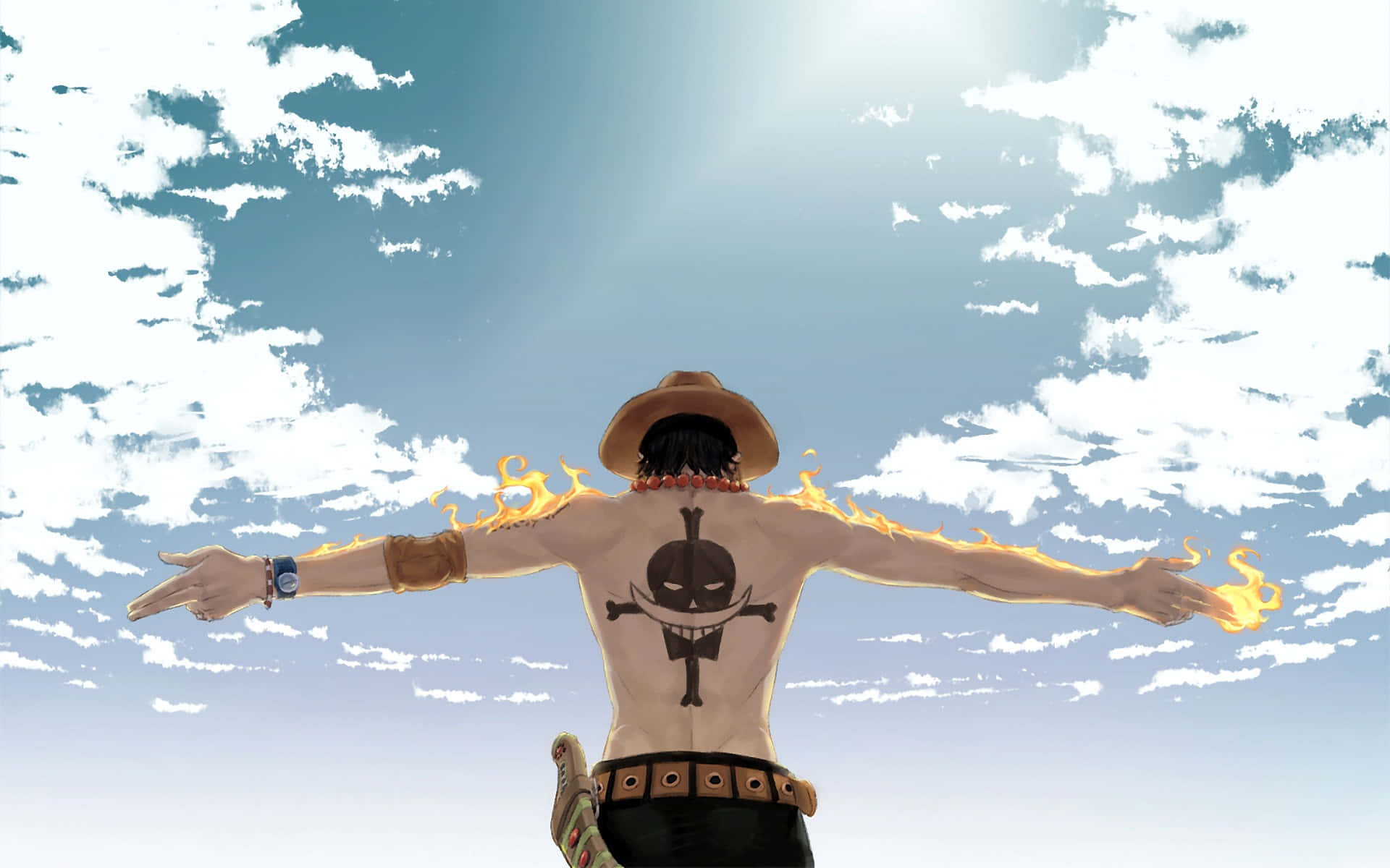 Portgas D. Ace One Piece Anime Background