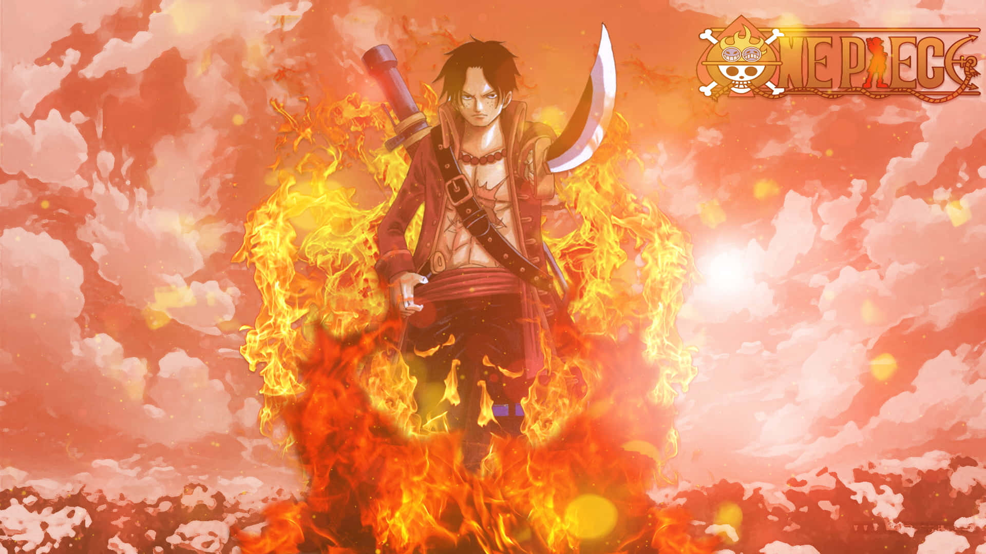 Portgas D Ace, The Fiery Pirate From One Piece.