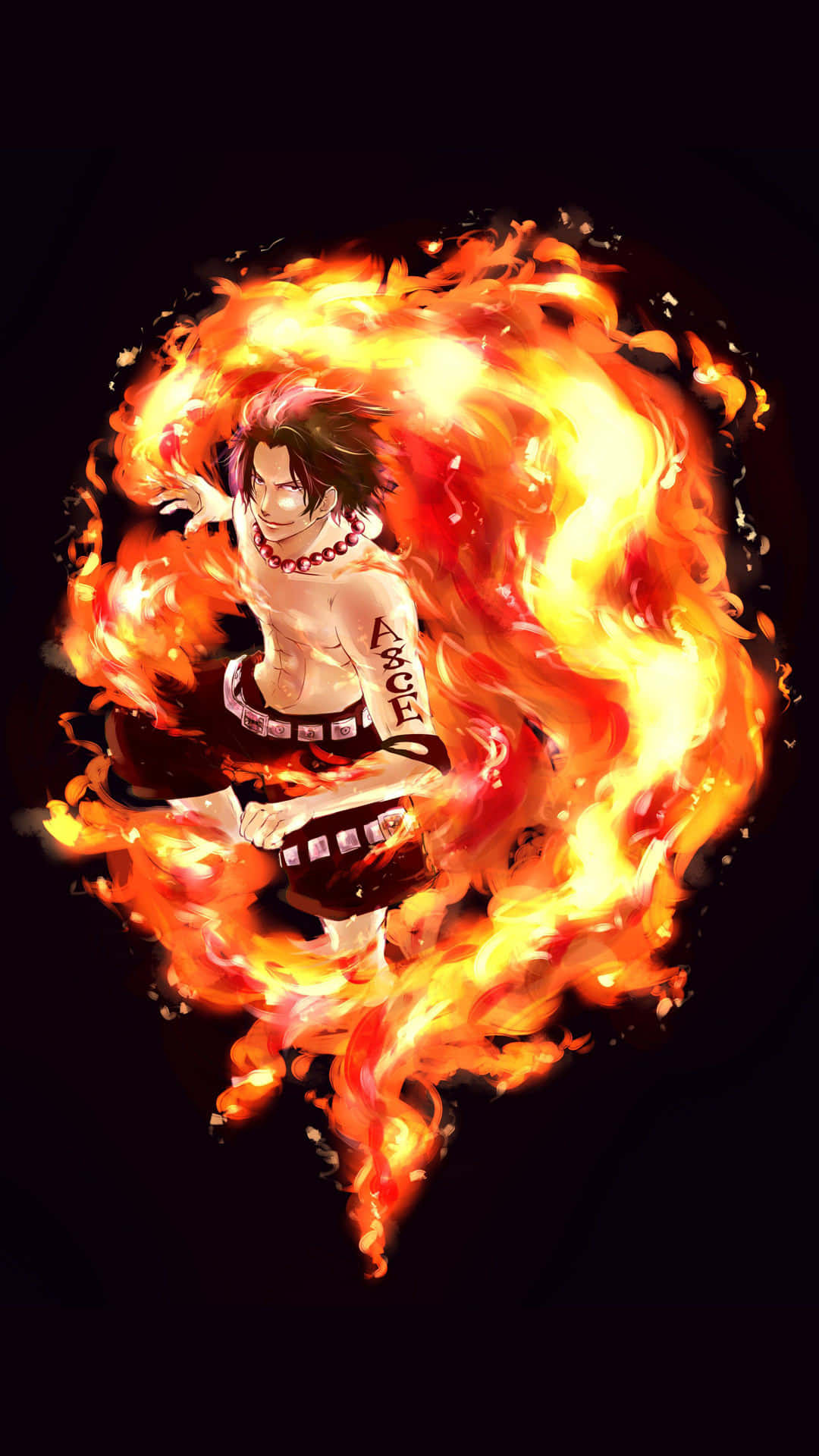 Portgas D Ace, The Warrior Of Fire Background