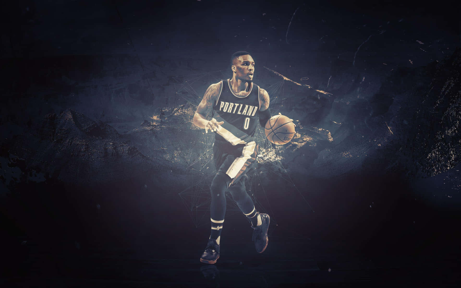 Portland Basketball Player Action Shot Background