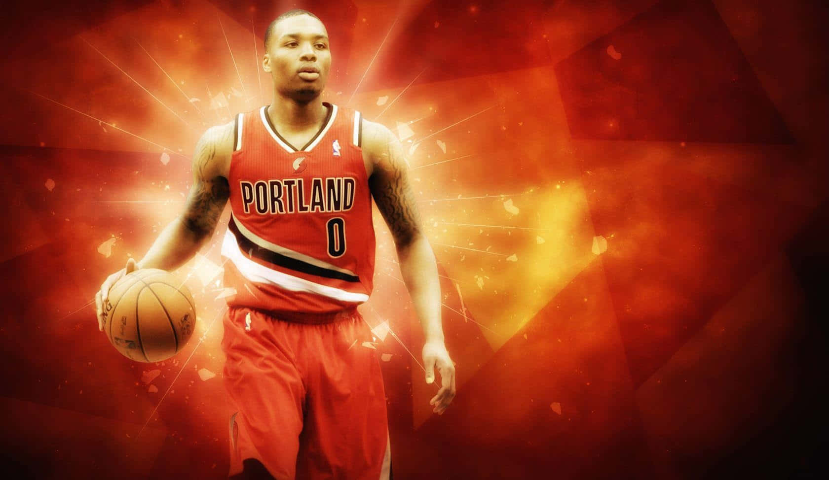 Portland Basketball Player Number0 Background