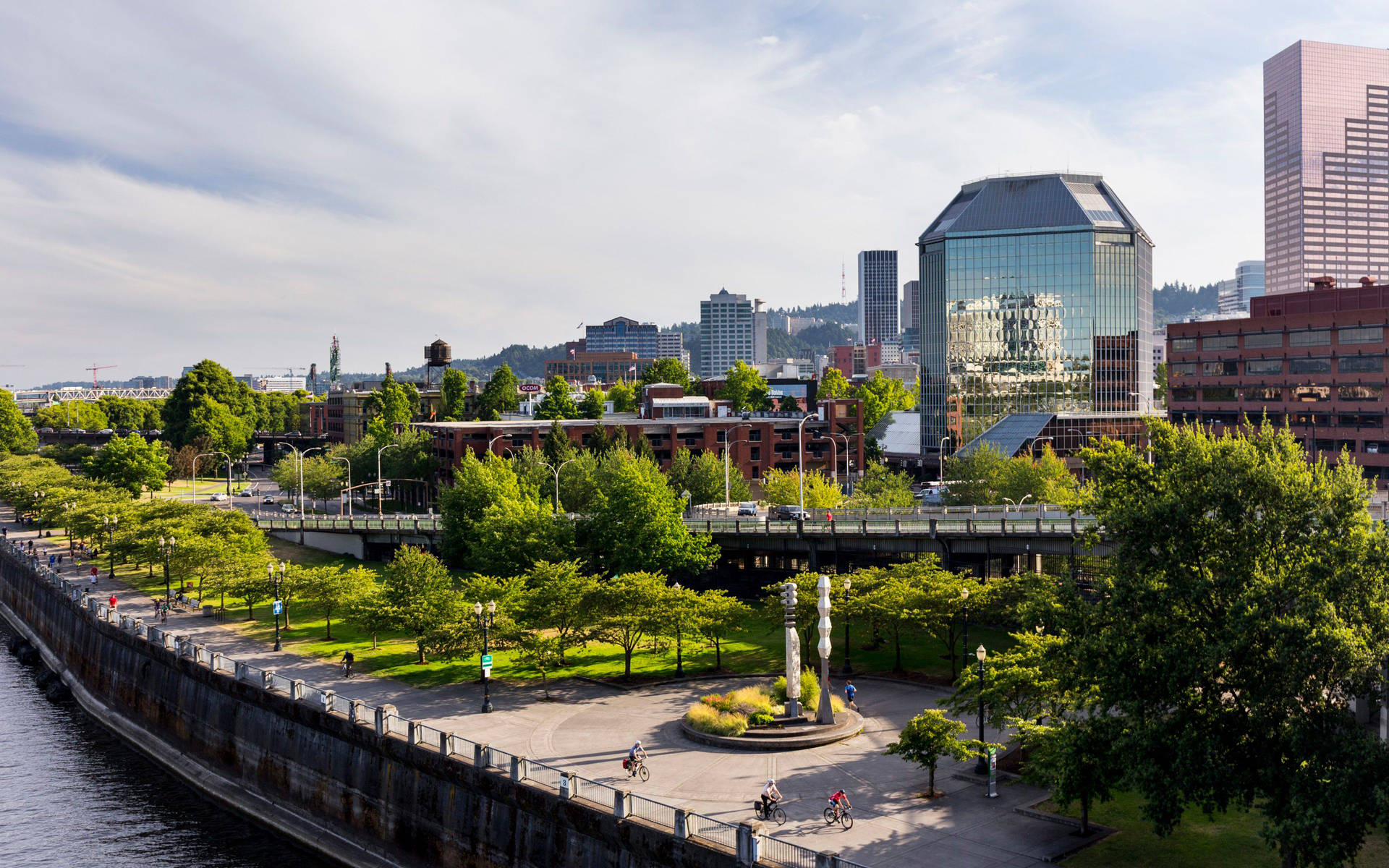 Portland Riverside Background