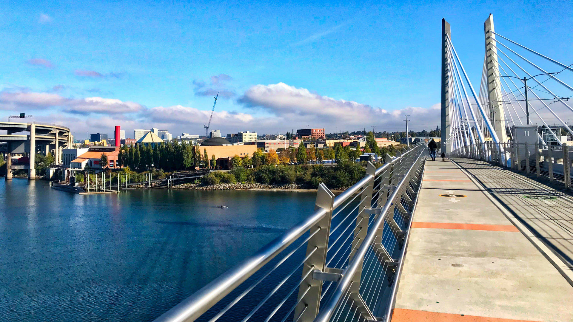 Portland Tilikum Crossing Bridge Background