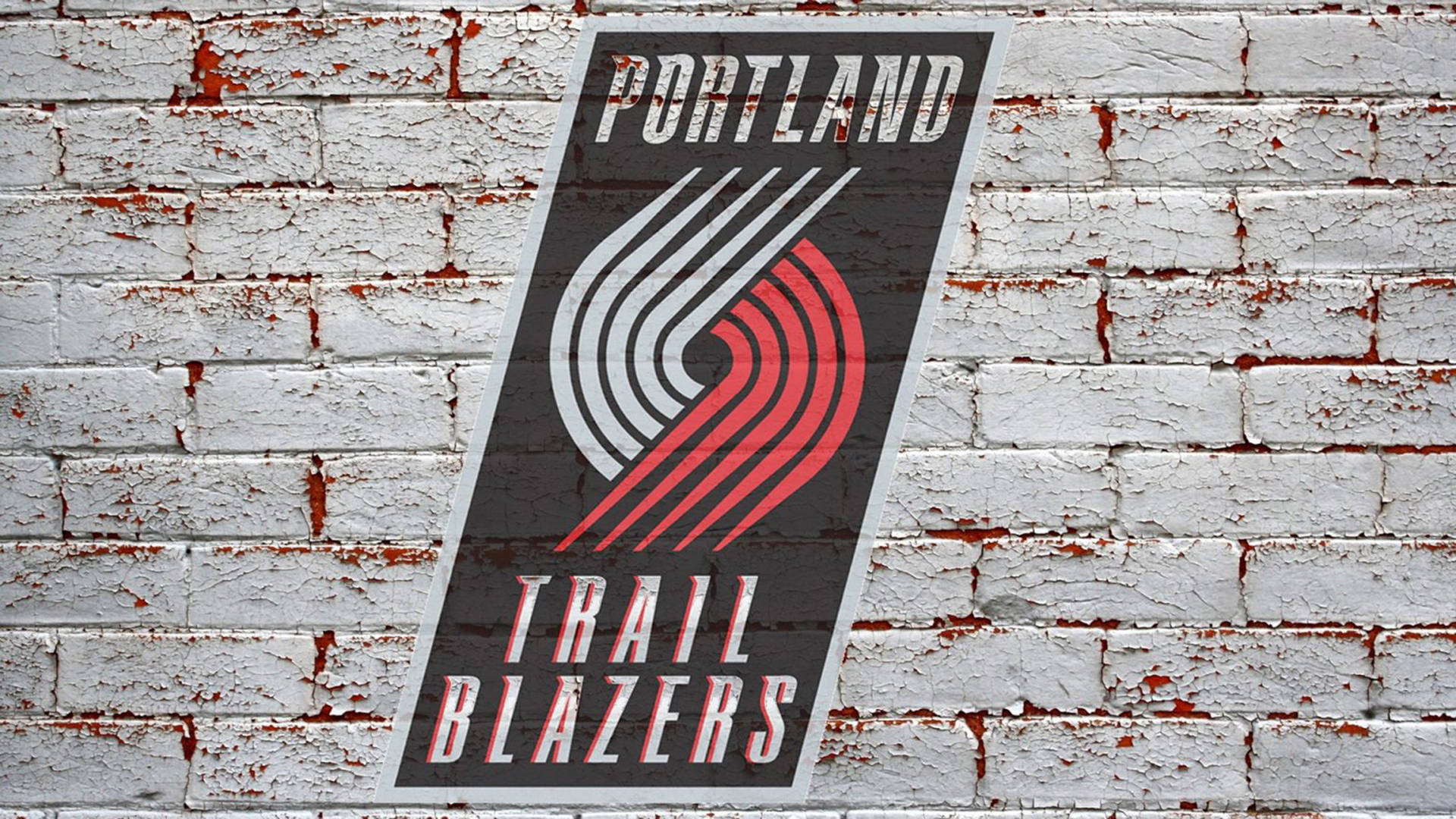 Portland Trail Blazers Brick Design Background