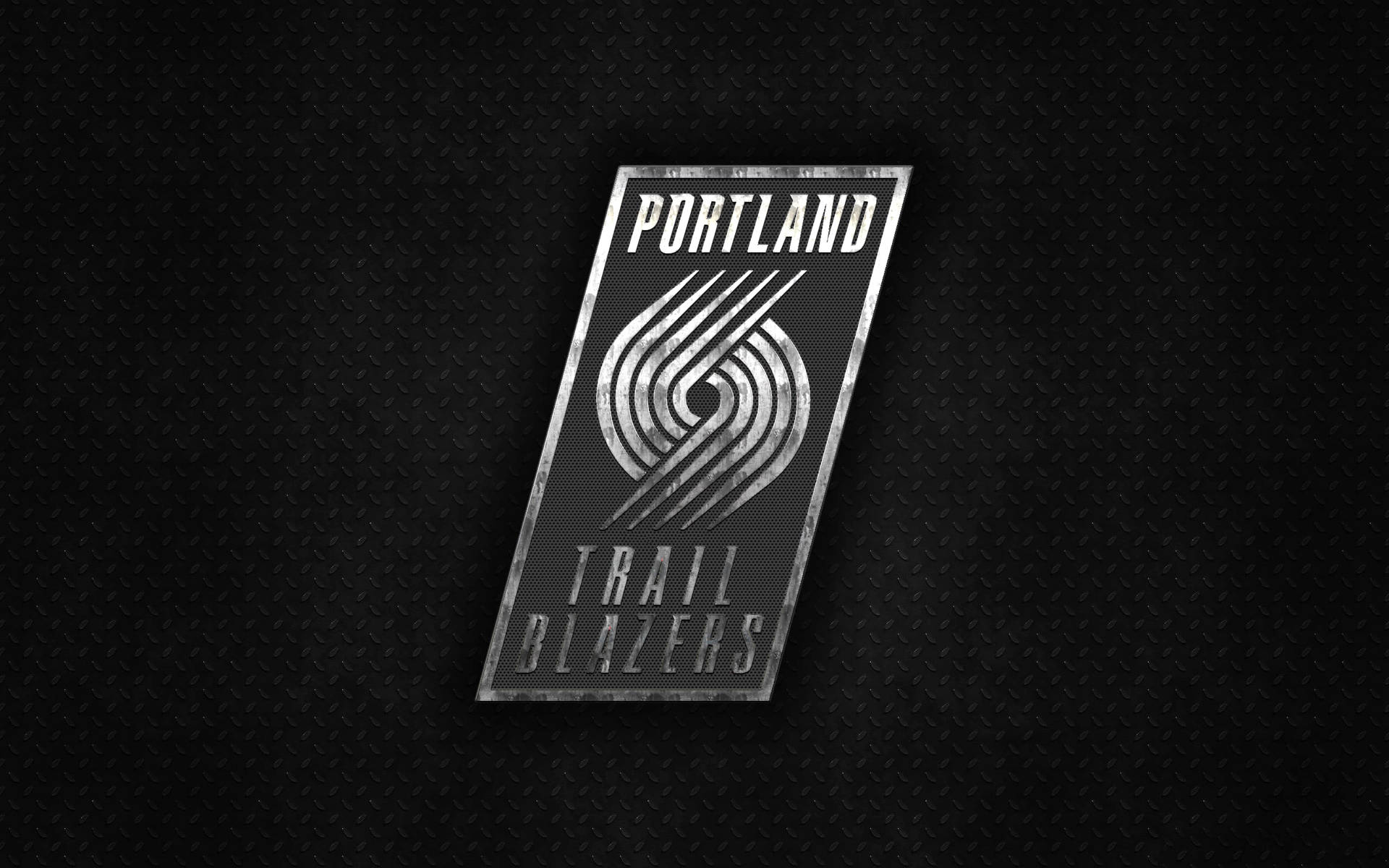 Portland Trail Blazers Metallic Black Background