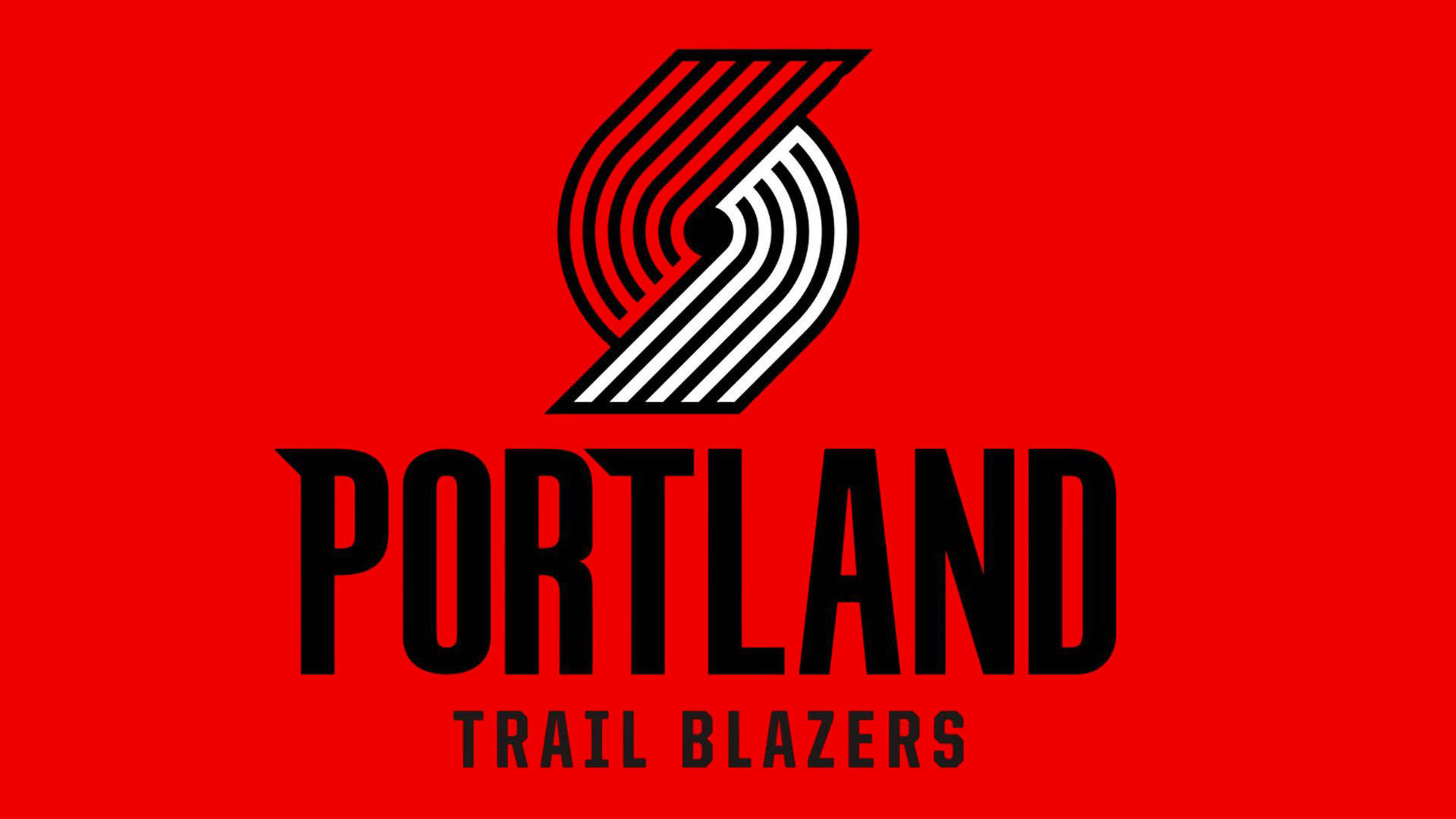 Portland Trail Blazers Red Poster Background