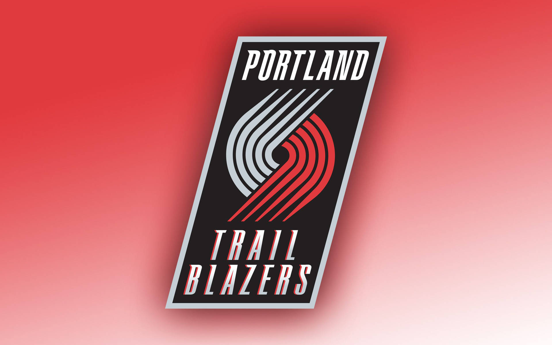 Portland Trail Blazers Reddish Gradient Background