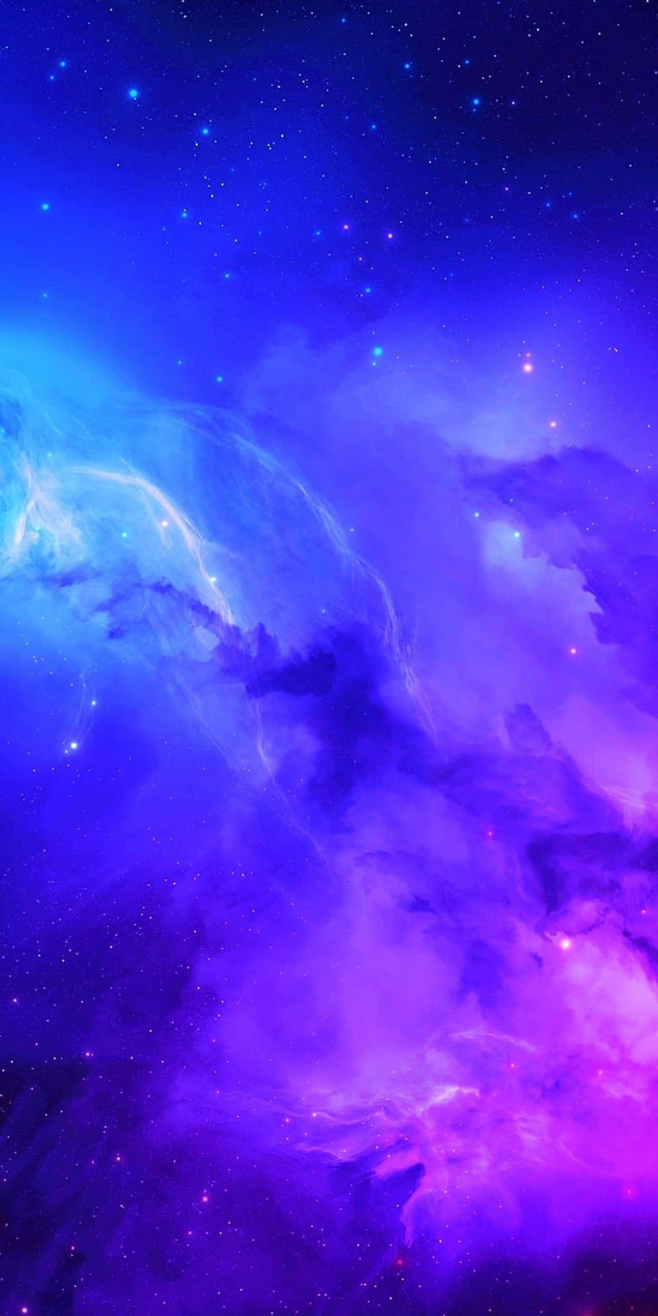 Portrait Amazing Galaxy Blue Aesthetic Background Idea Background