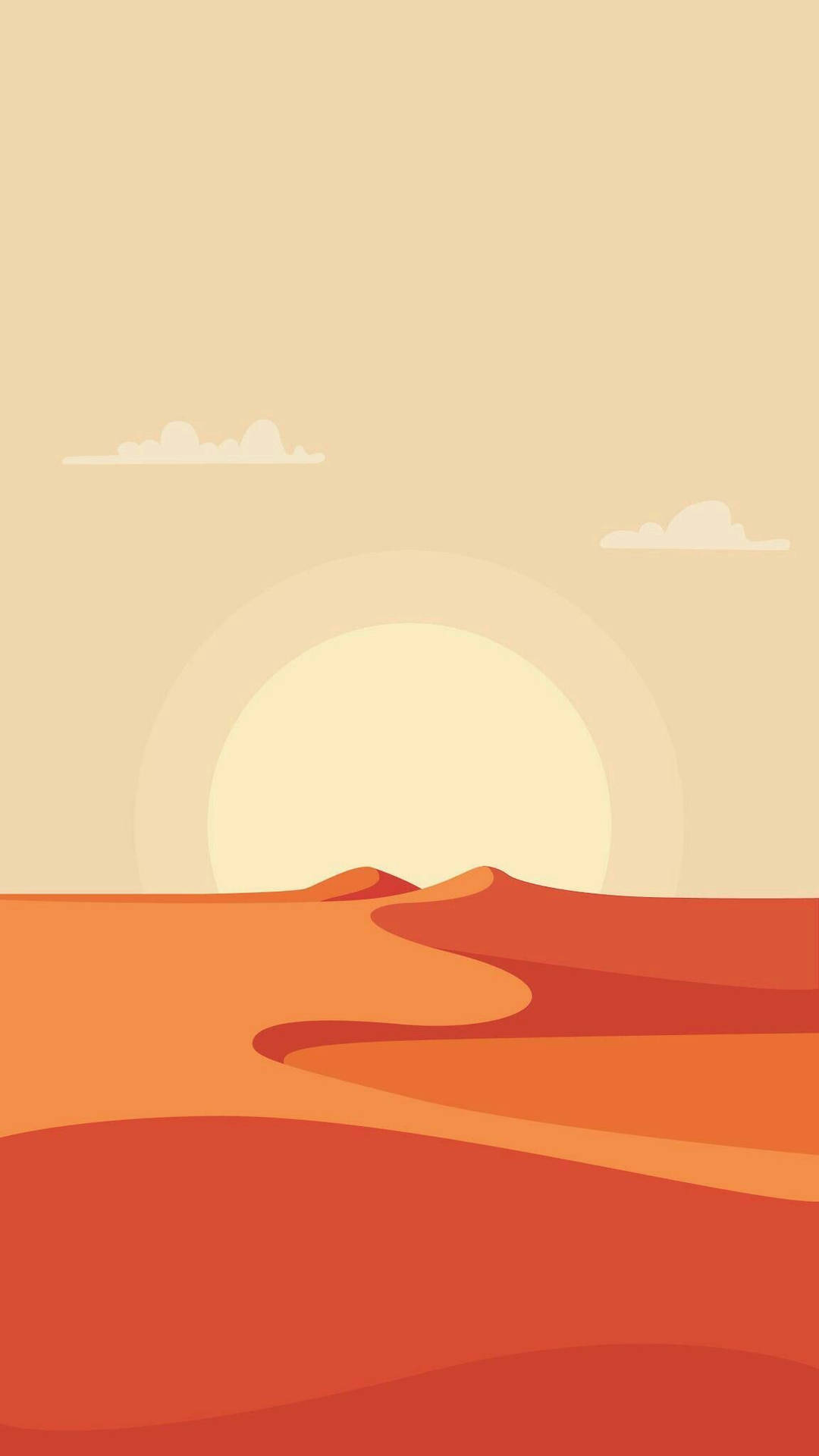 Portrait Desert Sun Art Background