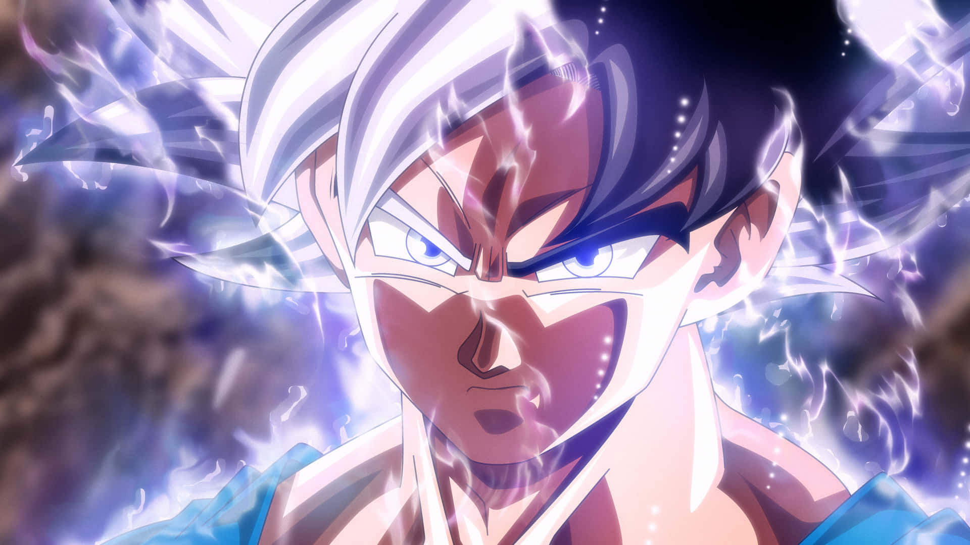 Portrait Dragon Ball Goku Ultra Instinct Background