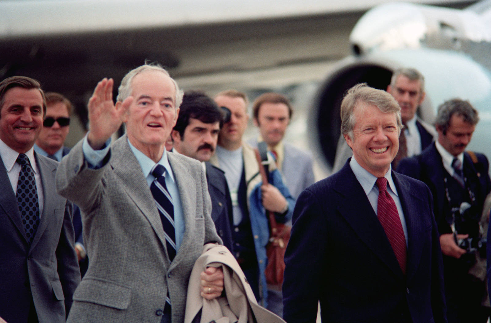 Portrait Of A Younger Jimmy Carter Background