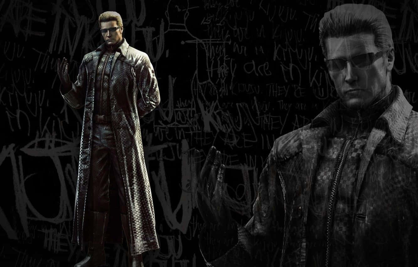 Portrait Of Albert Wesker, The Iconic Antagonist Background