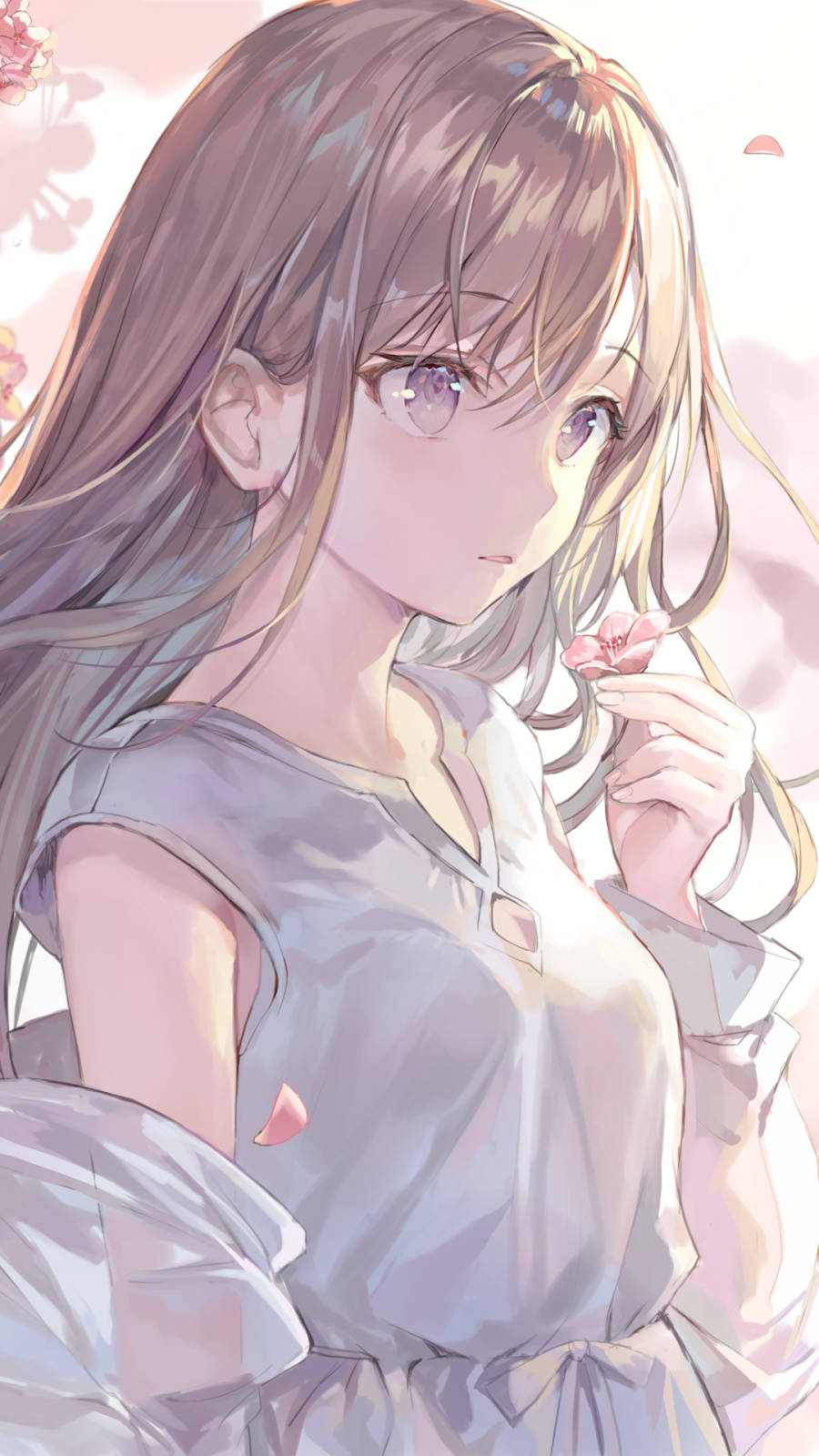 Portrait Of Anime Girl Phone Background