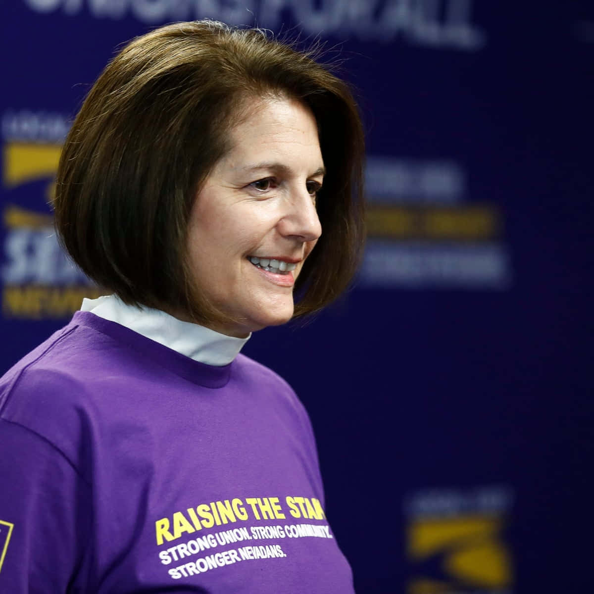 Portrait Of Catherine Cortez Masto, U.s. Senator From Nevada. Background