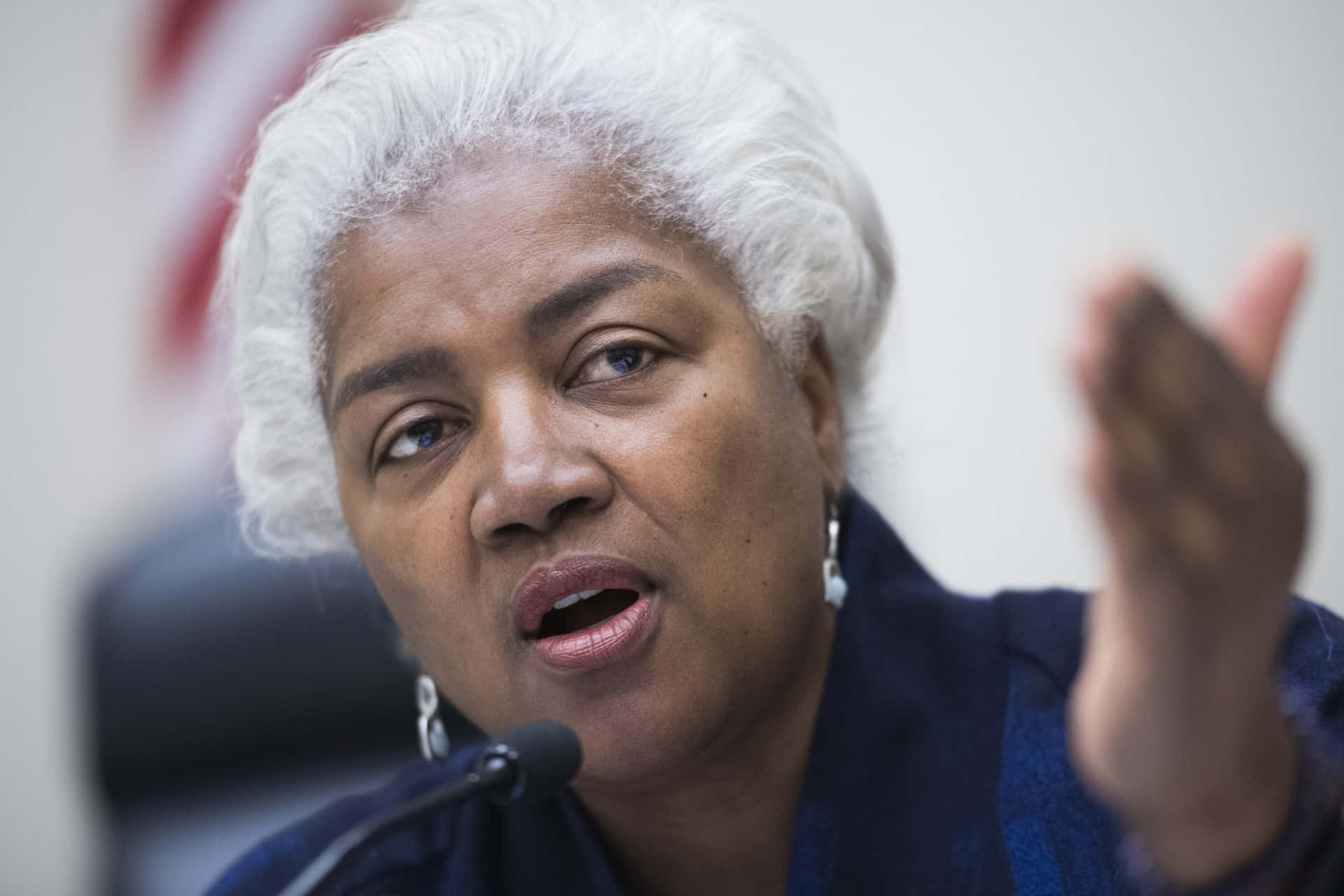 Portrait Of Donna Brazile In A Professional Setting Background