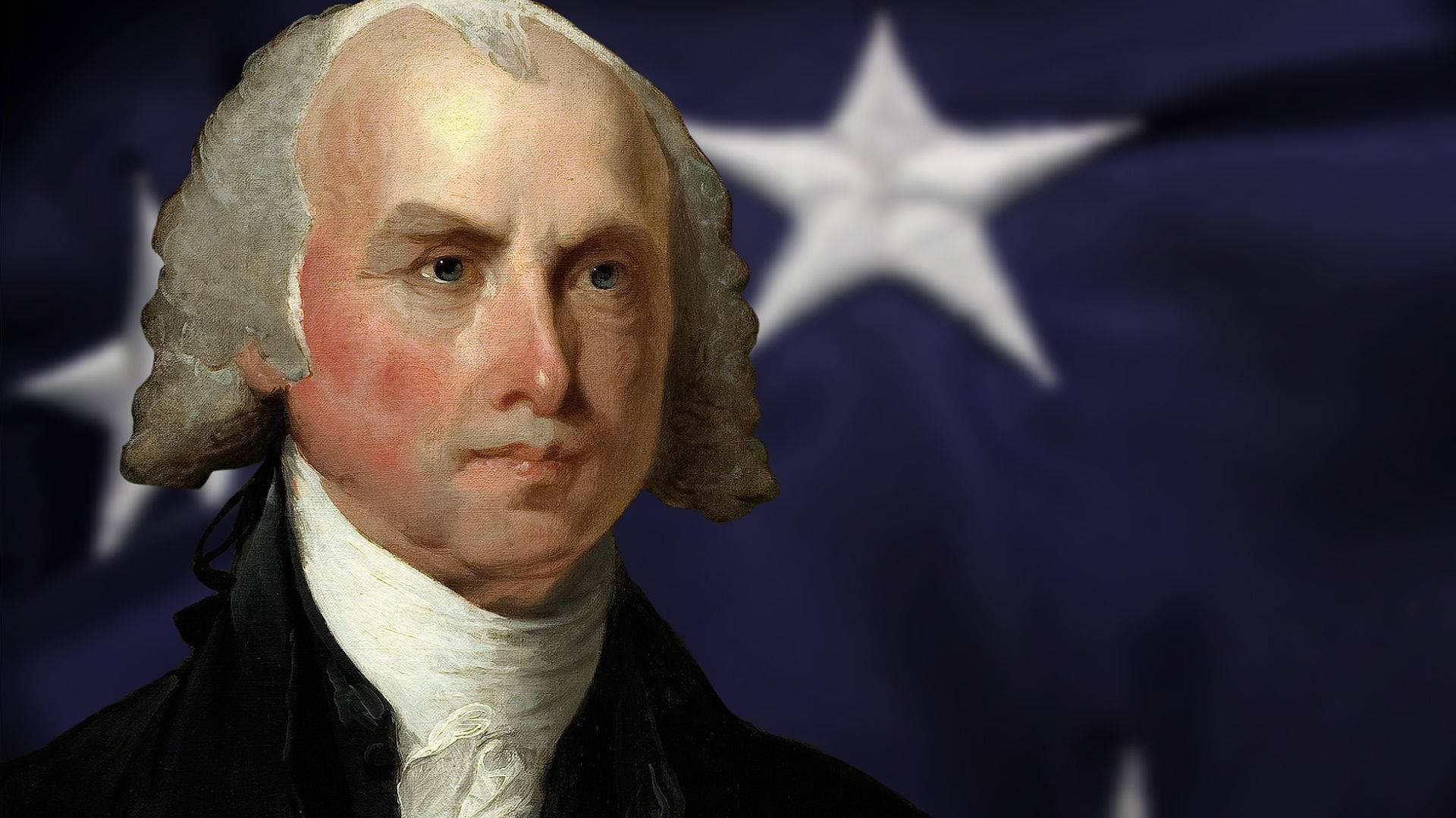 Portrait Of James Madison, America's Founding Father Background