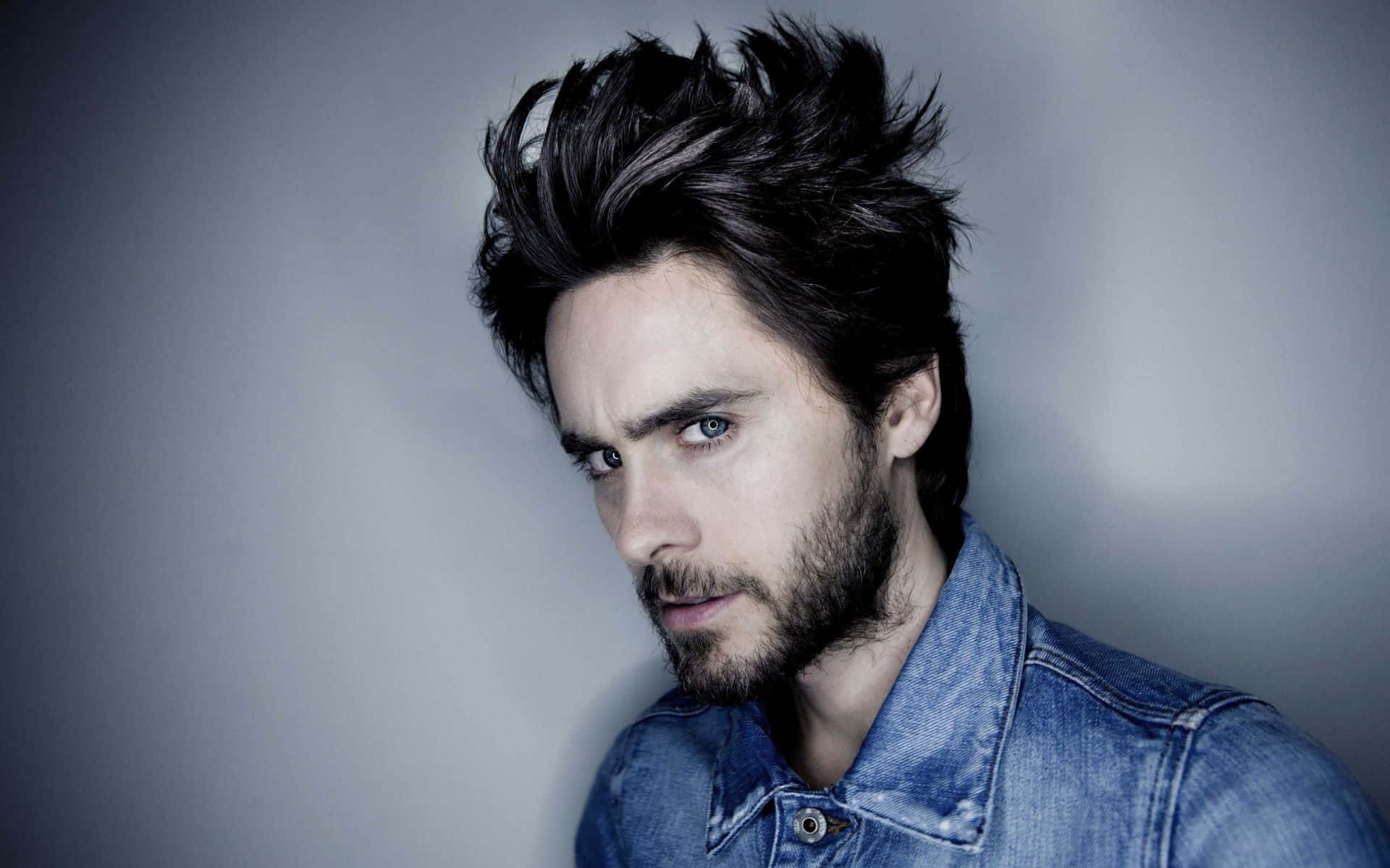 Portrait Of Jared Joseph Leto On A White Backdrop Background