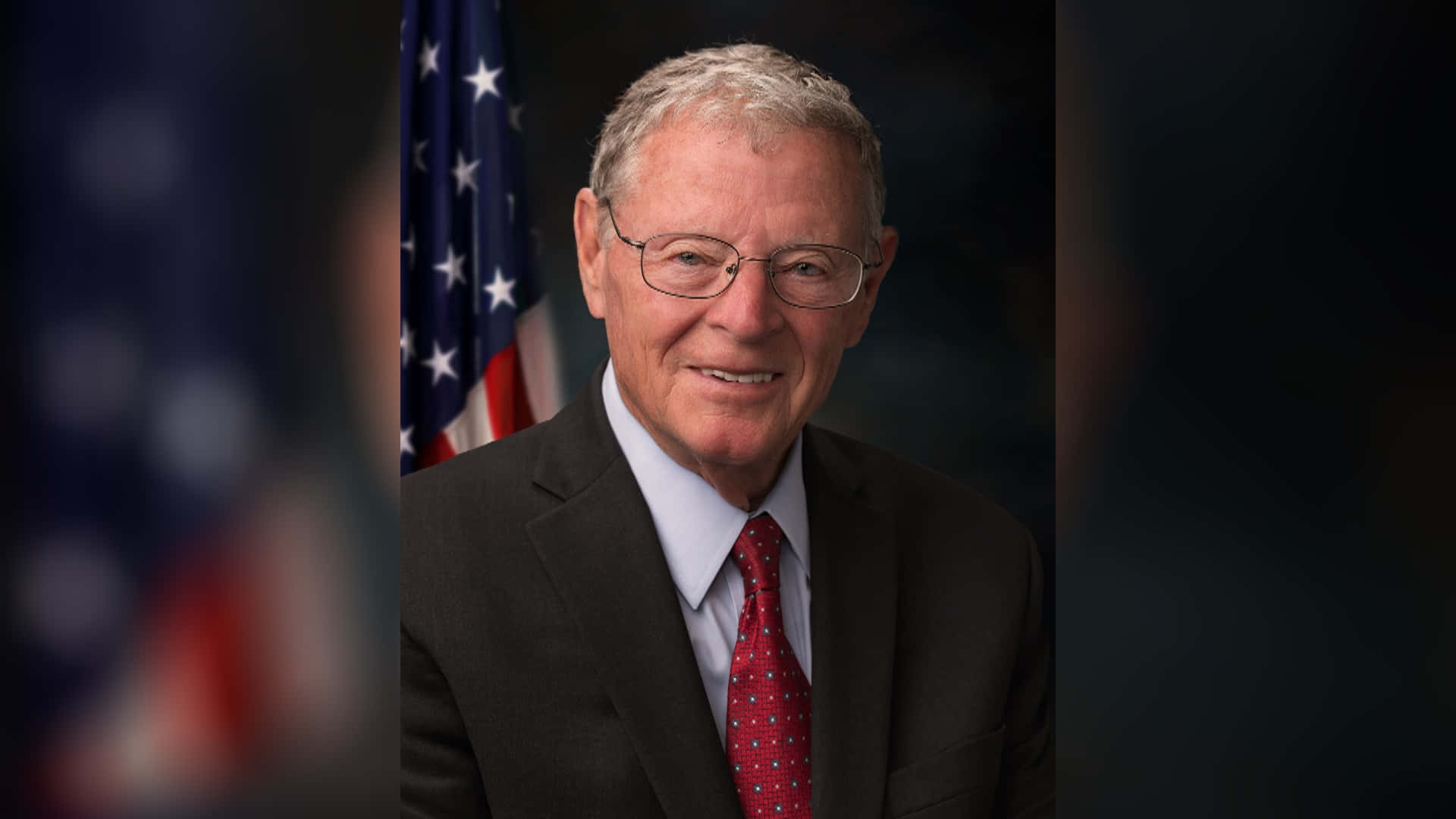 Portrait Of Jim Inhofe, U.s. Senator From Oklahoma Background