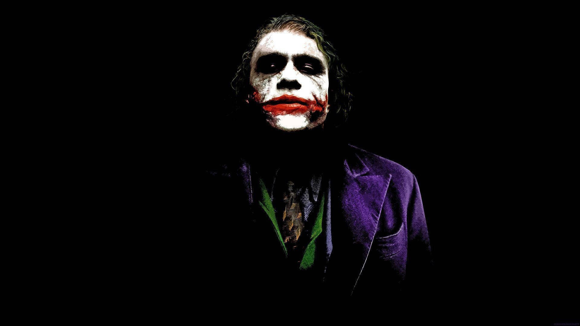 Portrait Of Joker Desktop Background