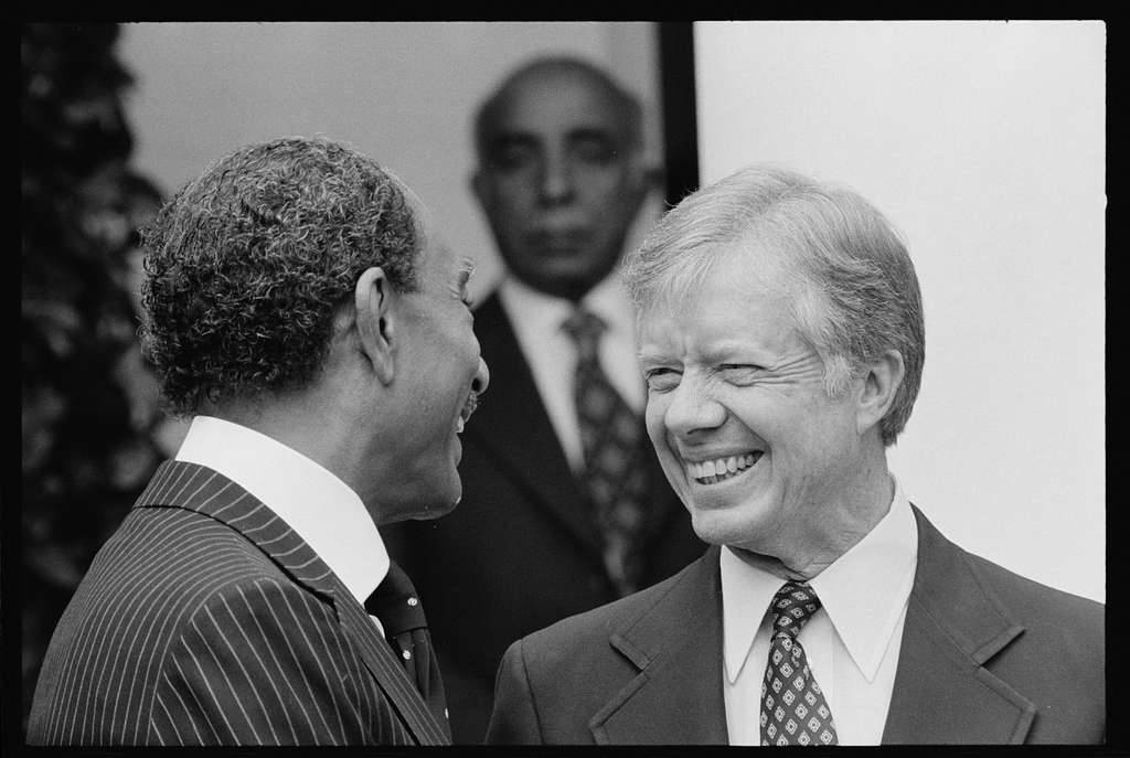 Portrait Of President Jimmy Carter In Monochrome