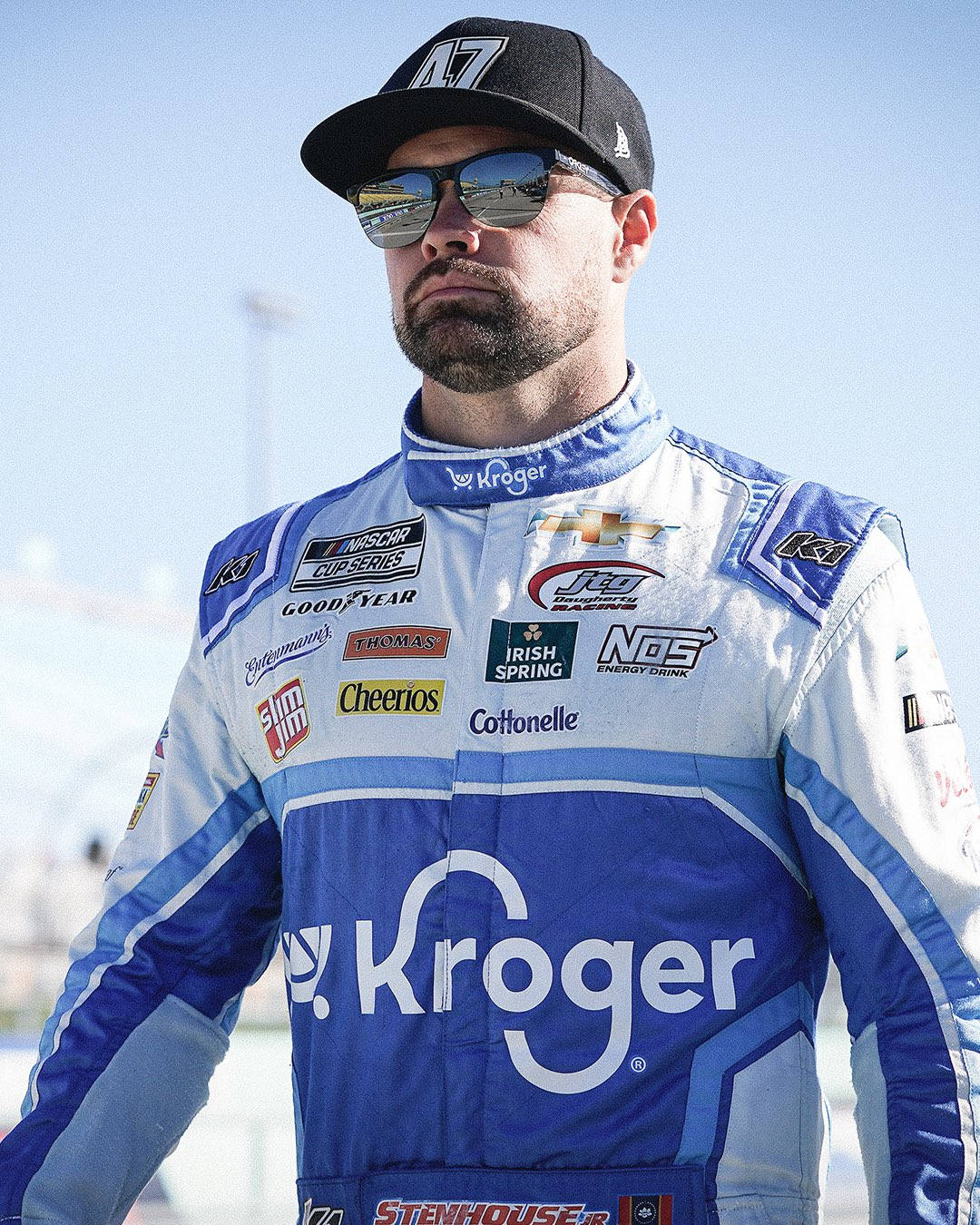 Portrait Of Professional Nascar Driver Ricky Stenhouse Jr.