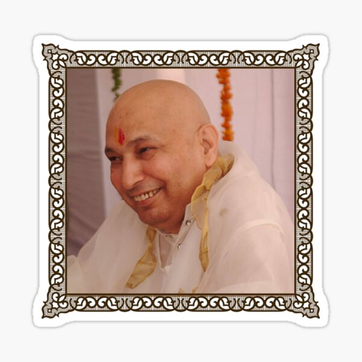 Portrait Of Spiritual Mentor, Guru Ji Background