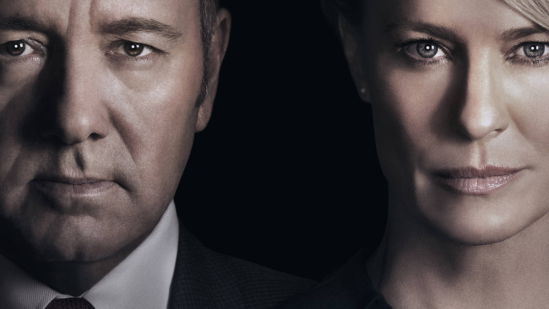 Portrait Of Underwood Couple Of House Of Cards Background