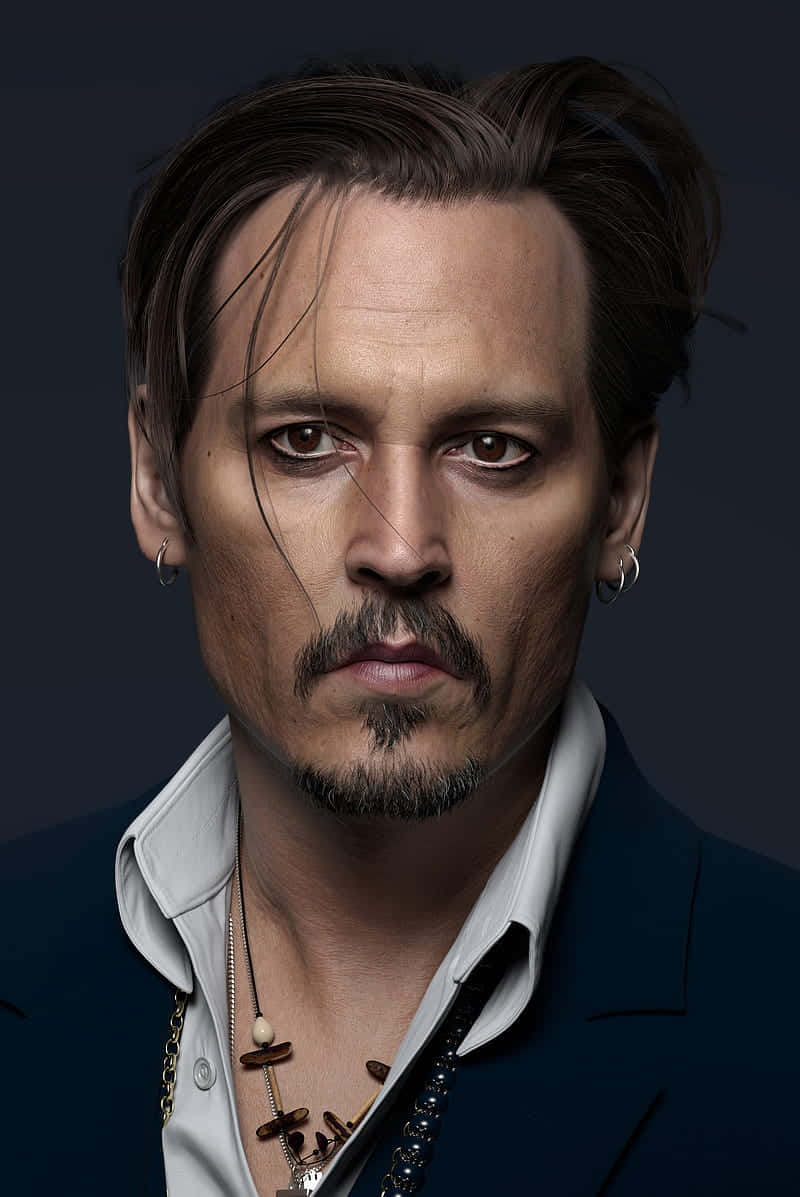 Portrait Photography Fierce Johnny Depp Background