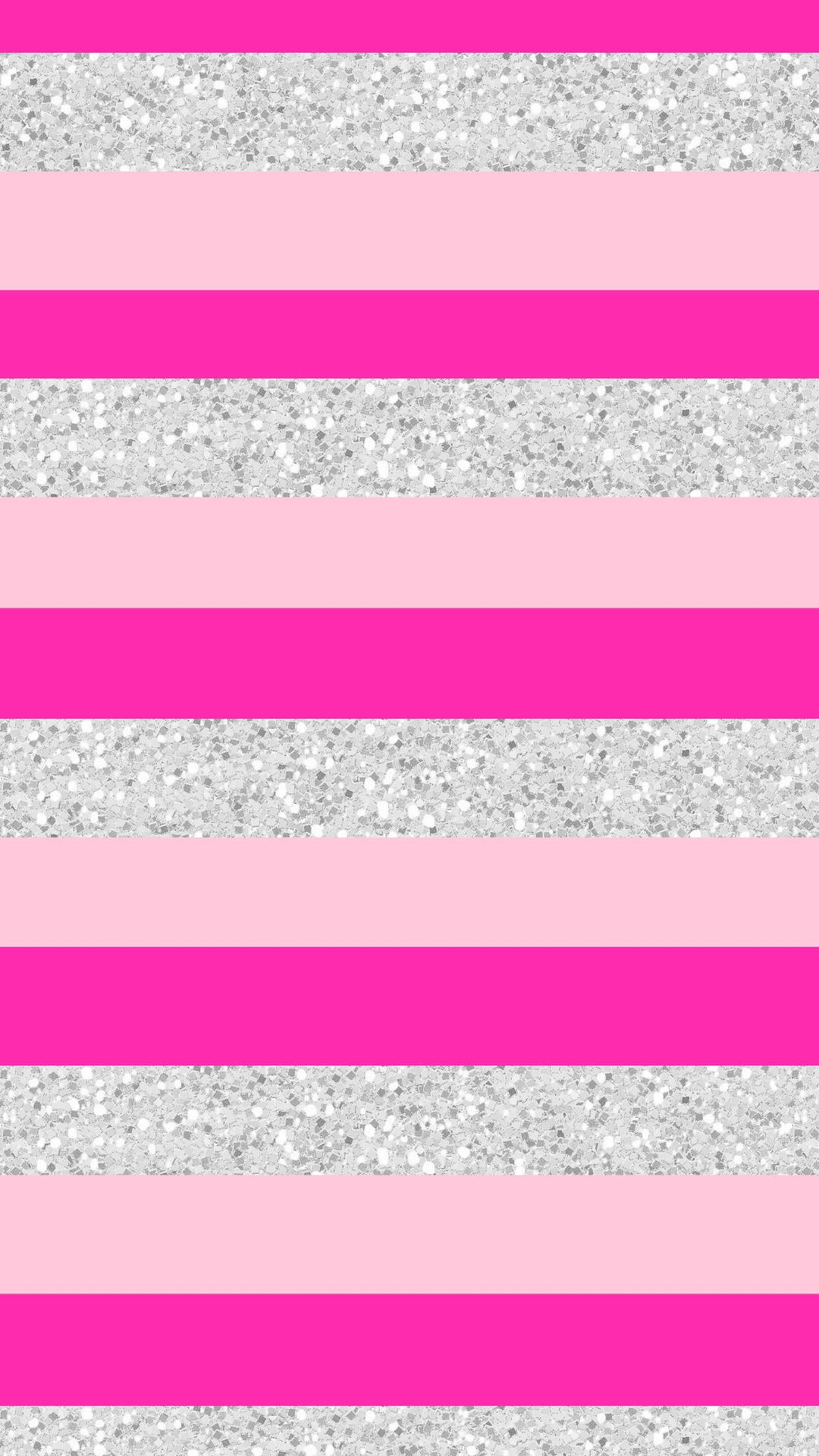 Portrait Pink And Silver Glitter Stripes Background