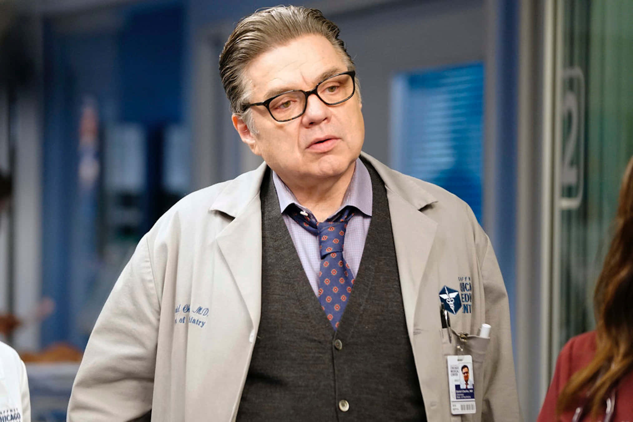 Portrait Shot Of Renowned Actor, Oliver Platt. Background