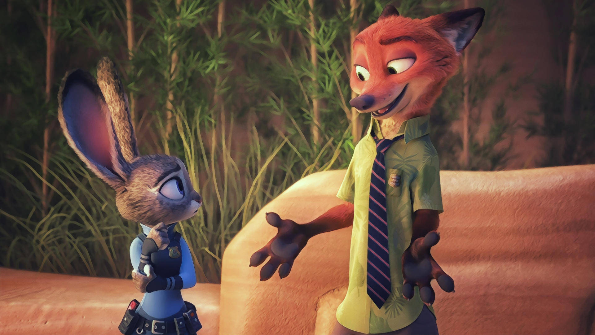 Portrayal Of Nick Wilde, Zootopia's Clever Fox Background