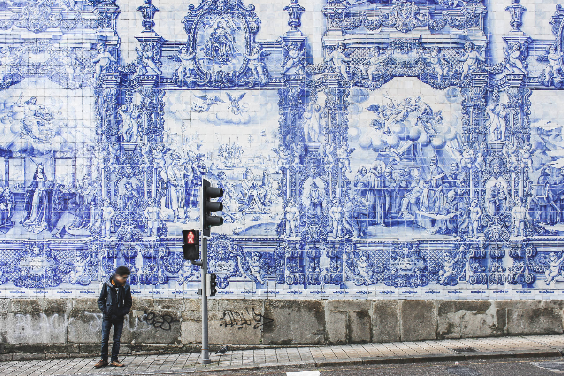 Portugal Azulejo Tile Work Background