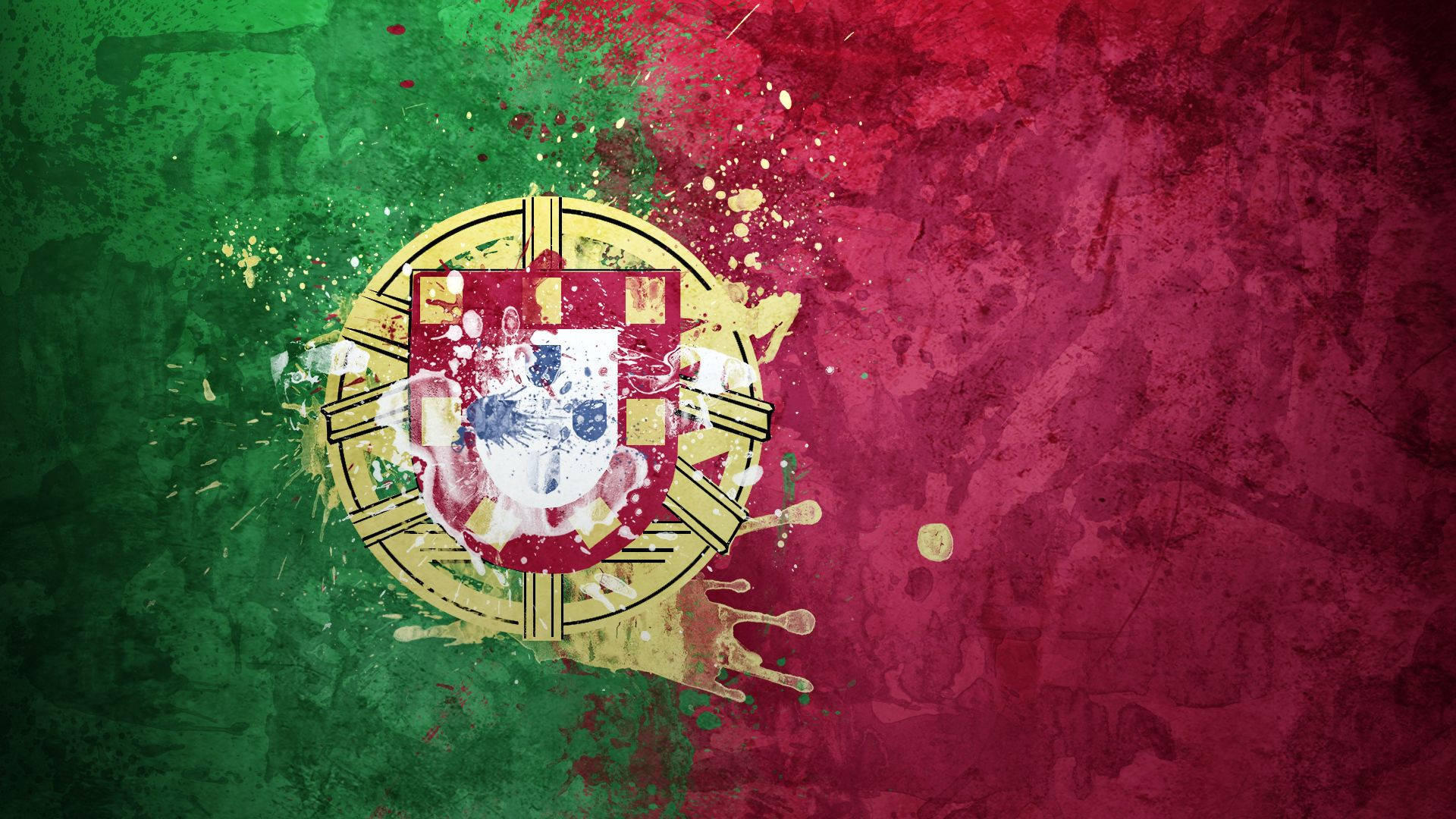 Portugal National Flag Background
