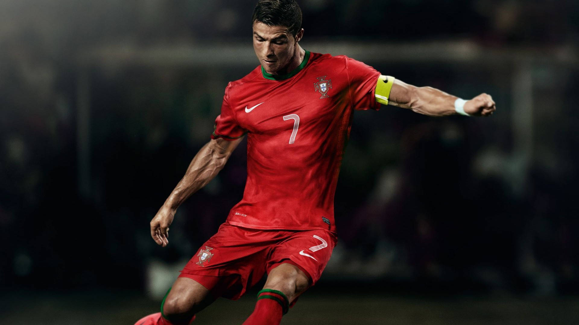 Portugal National Football Team Cr7 Kicking