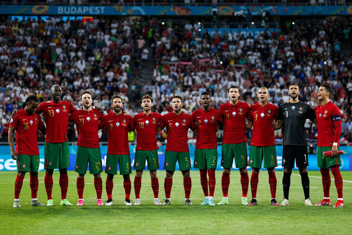 Portugal National Football Team Group Picutre Background