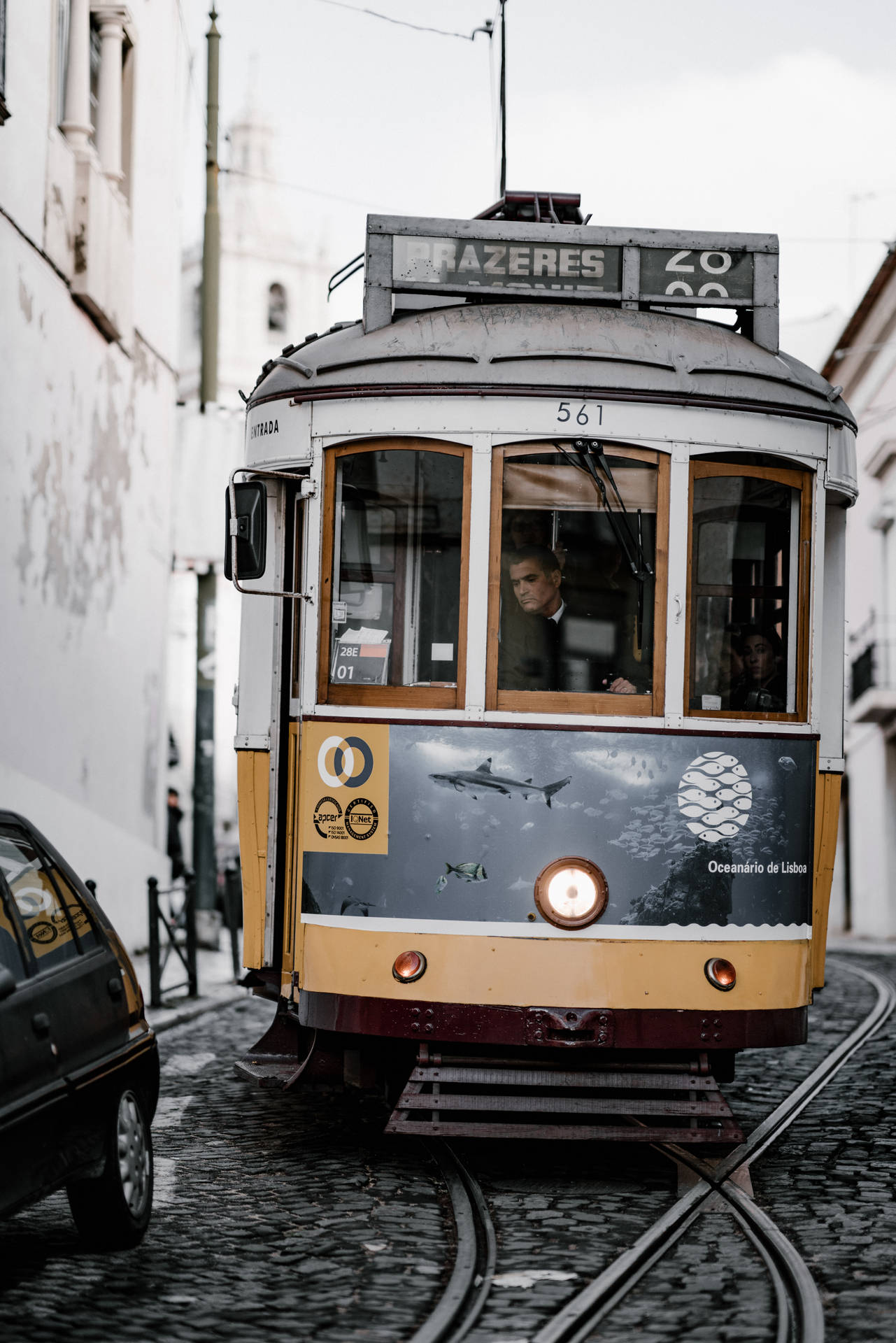 Portugal Vintage Tram Background