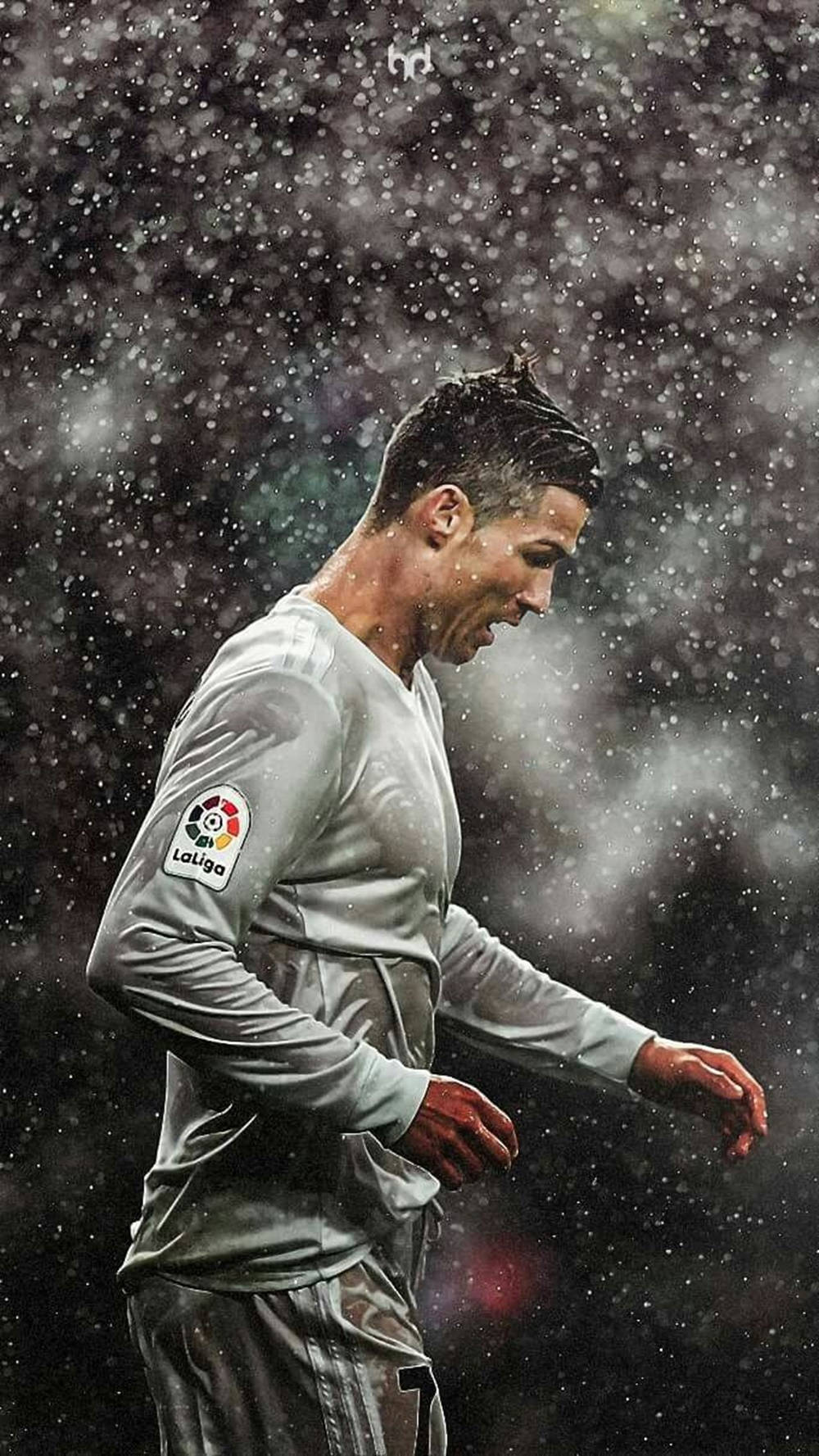 Portuguese Player Cristiano Ronaldo Cool Side Angle Background