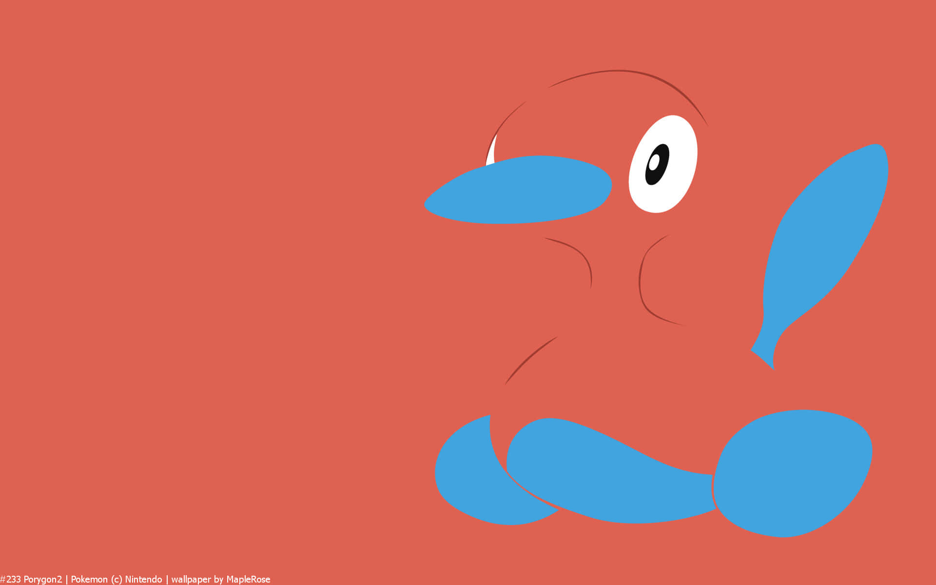 Porygon2 Minimalist Art Hd Background