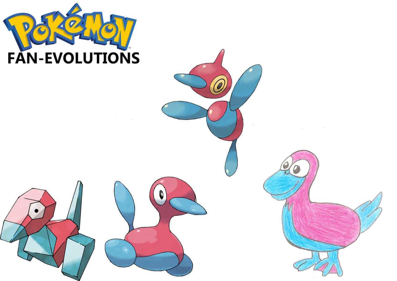 Porygon2 Pokemon Fan-evolutions Poster Background