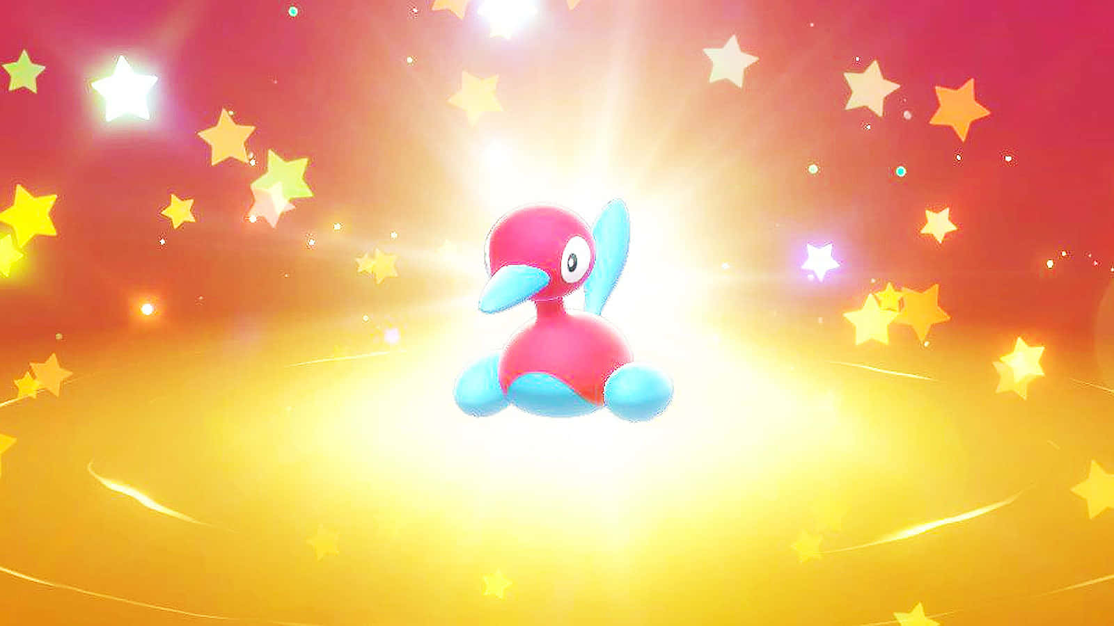 Porygon2 Yellow Glowing Light