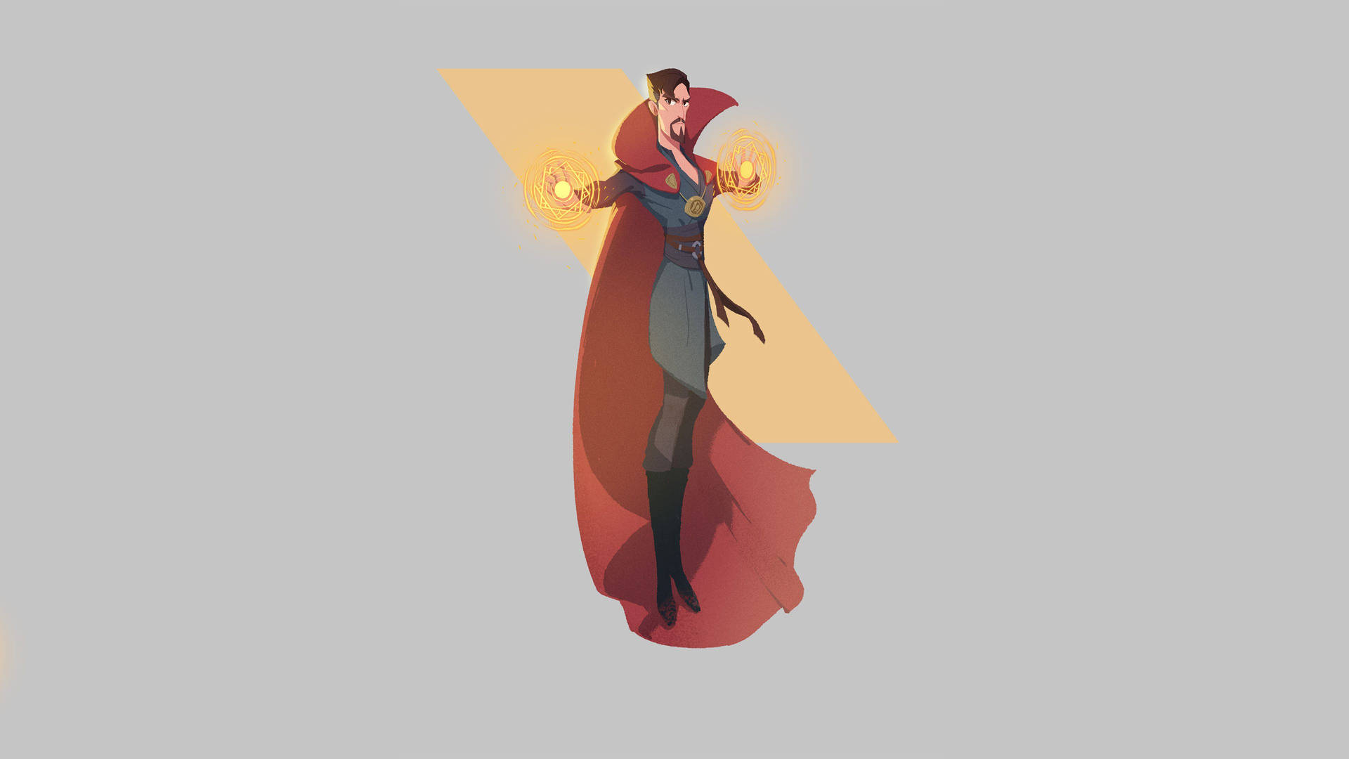 Posing Doctor Strange Minimalist Background