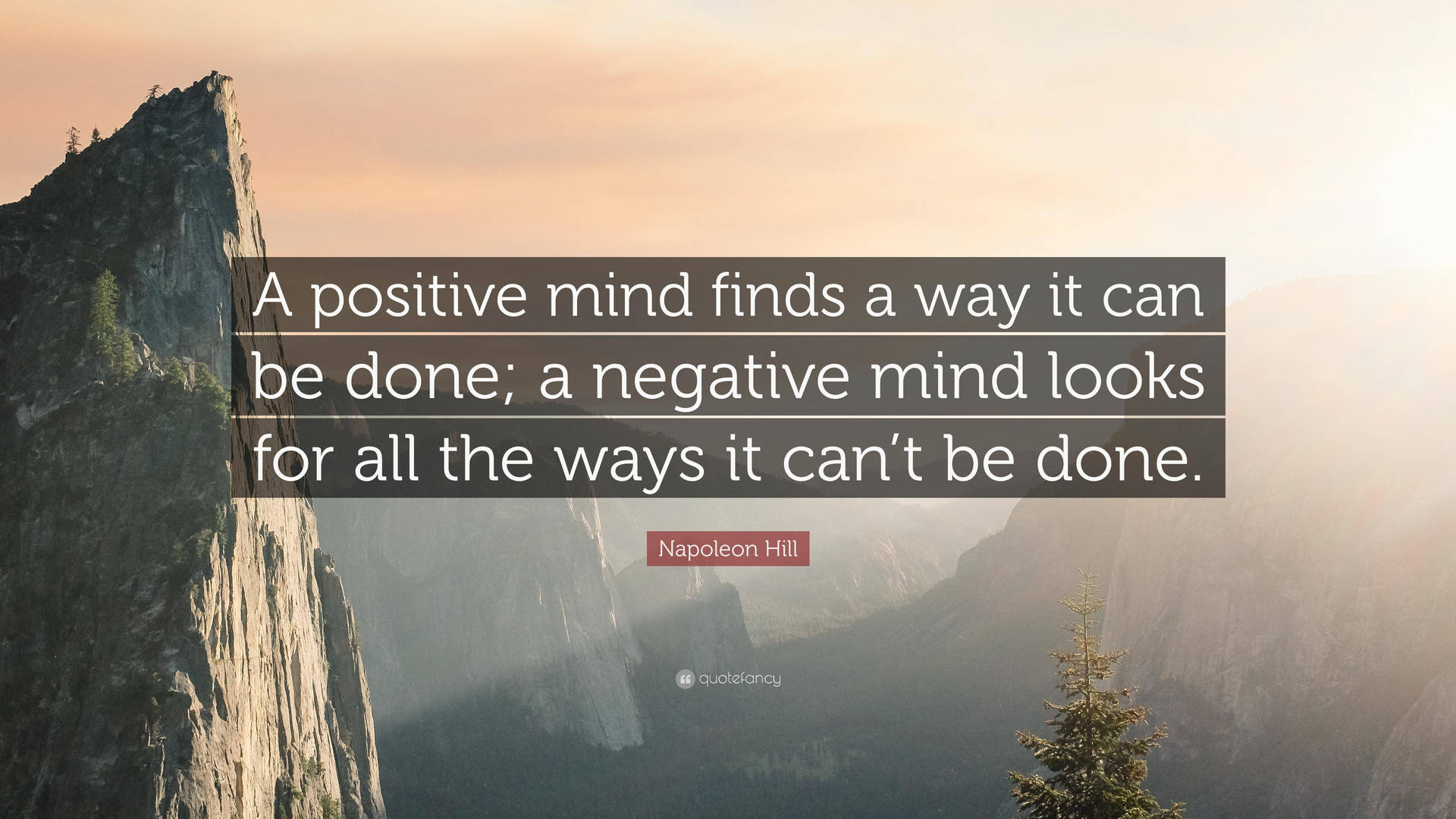 Positive And Negative Mind Quote Background