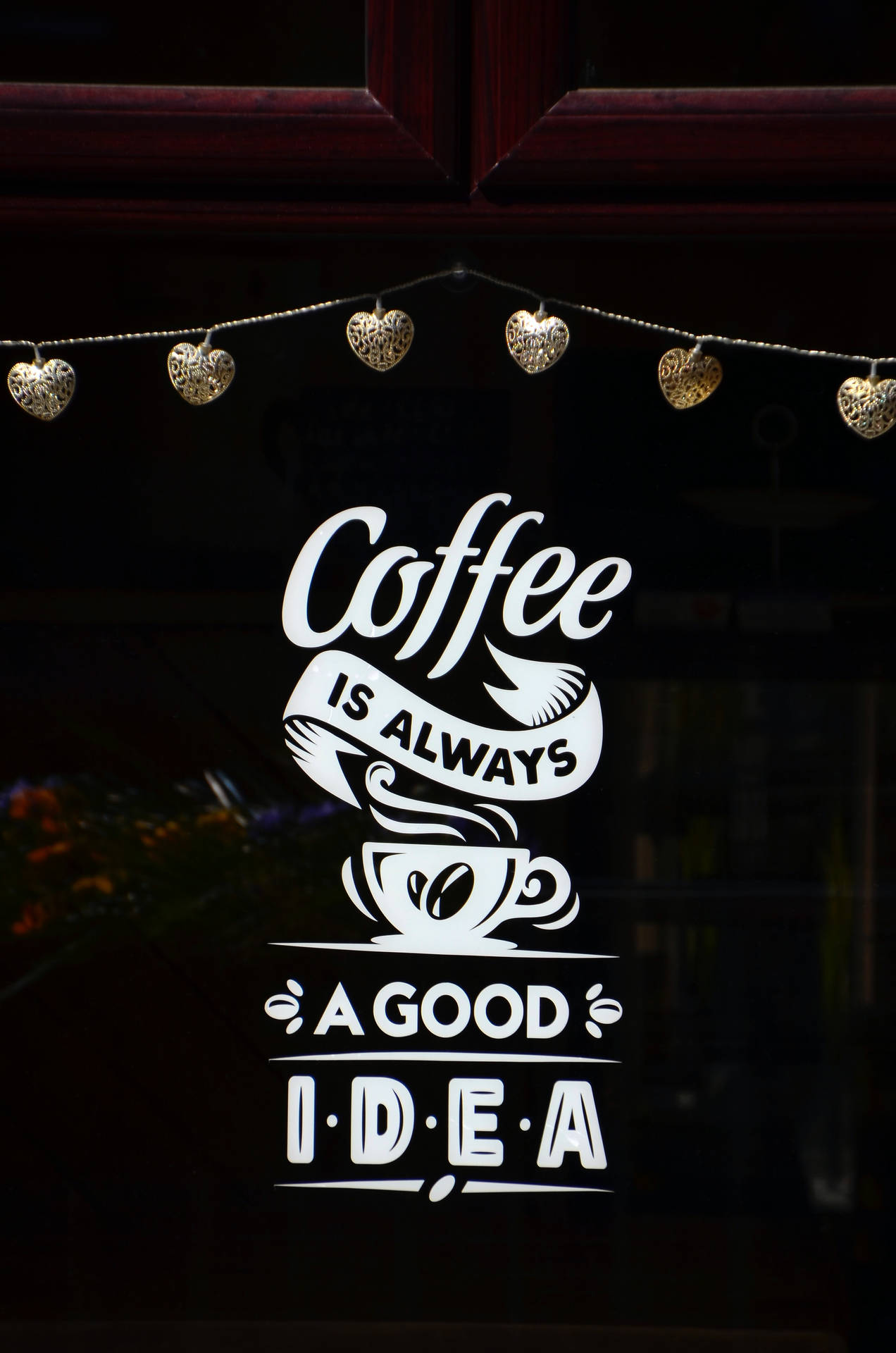 Positive Coffee Message Background